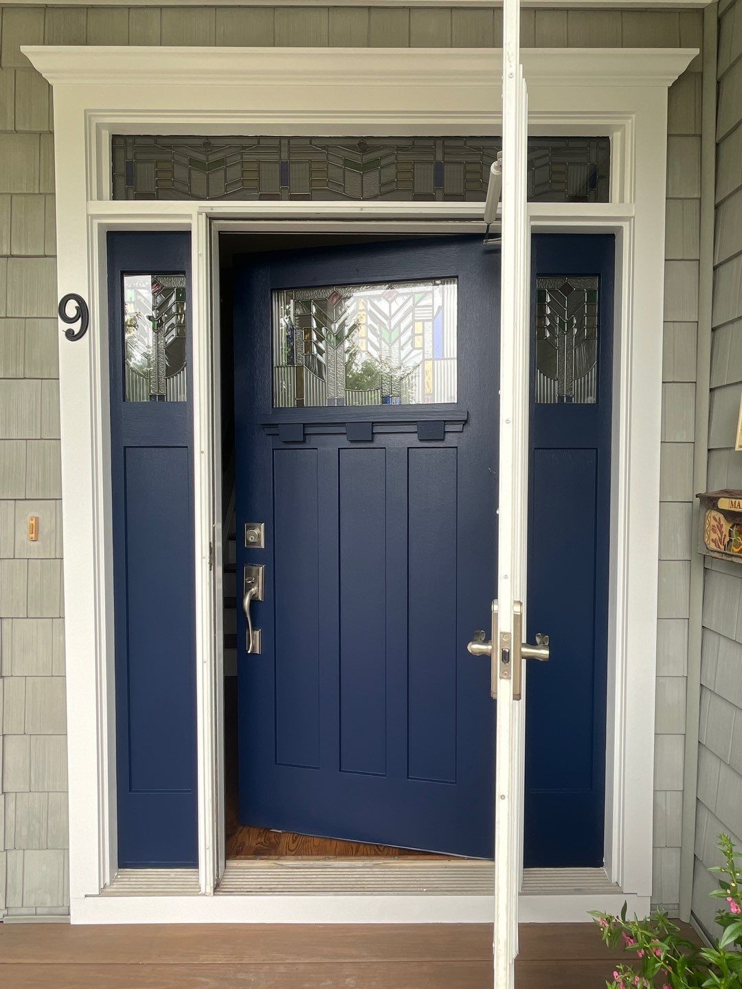 Front Door Transformation: Front Weathered to Bold & Beautiful by Fresh Coat Works LLC