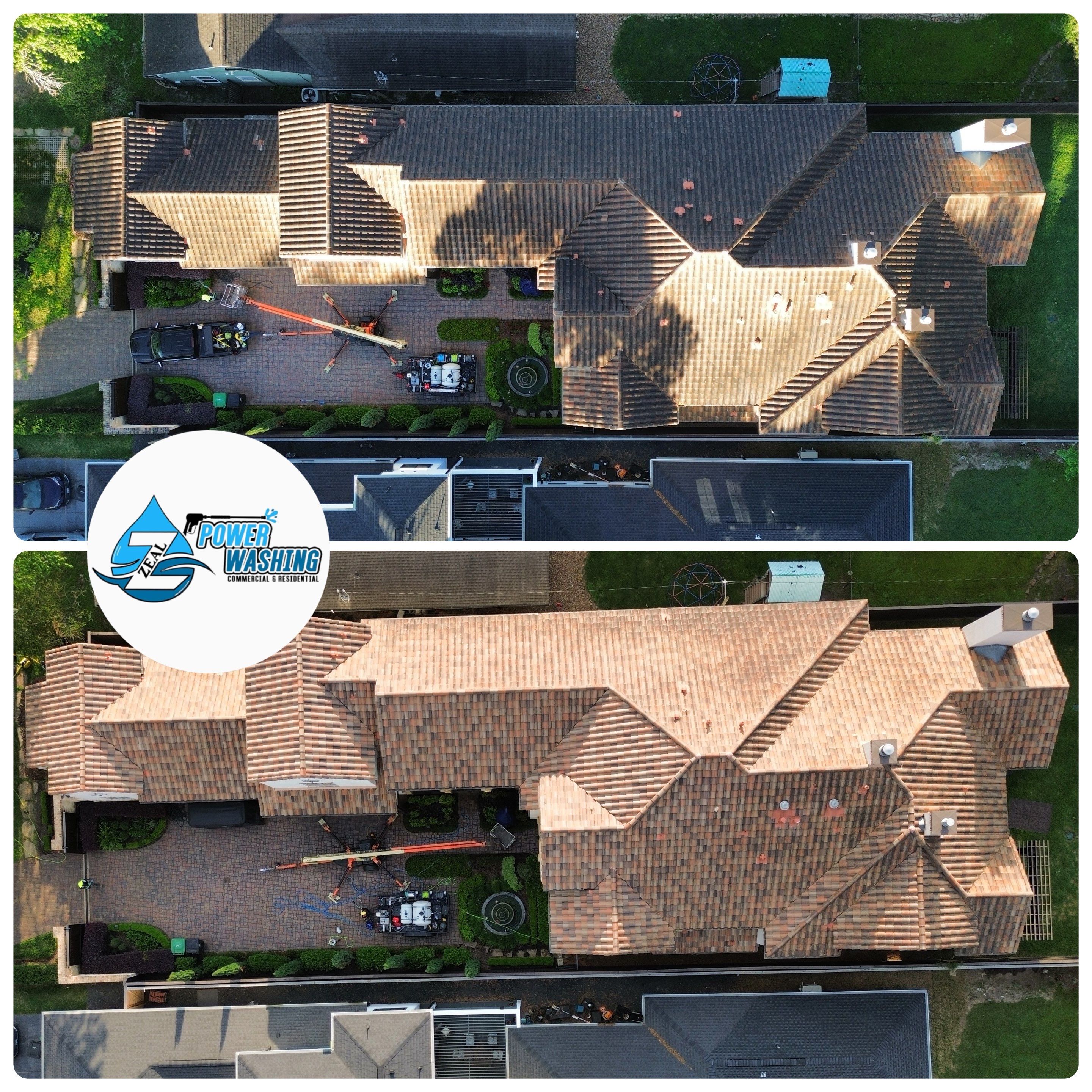 House, Roof, and Window Cleaning by Zeal Power Washing