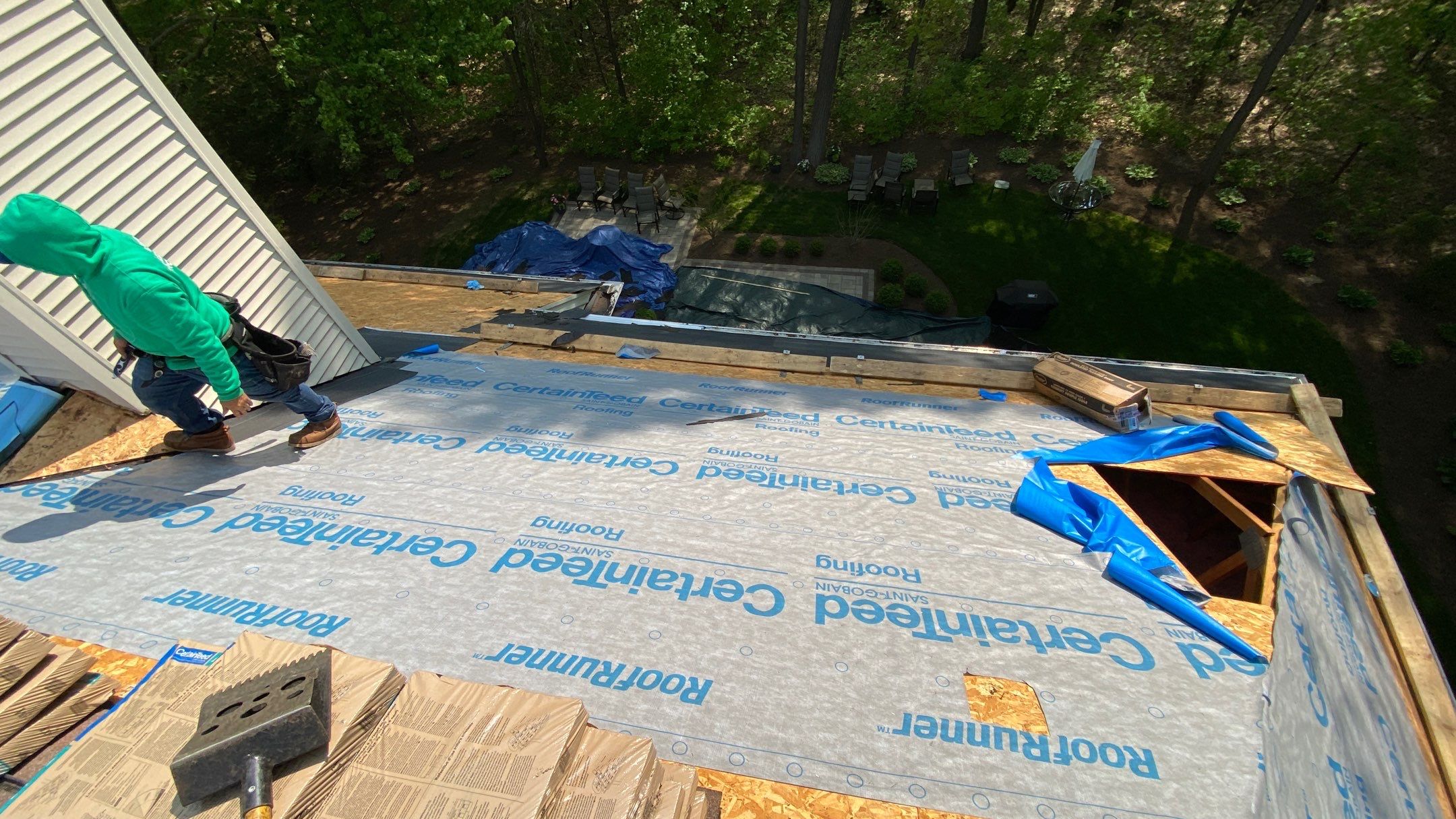 Roof Replacement using CertainTeed Landmark by 180 Contractors