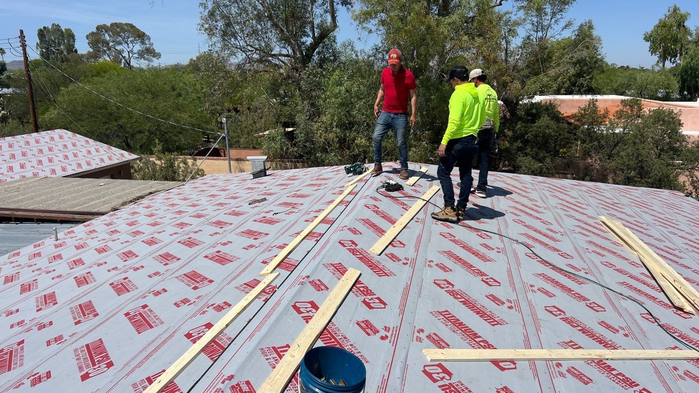 Light Stone Exposed Fastener by Reimagine Roofing