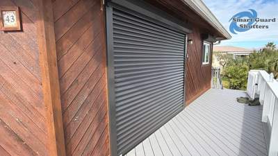Rolling Shutters in Bronze