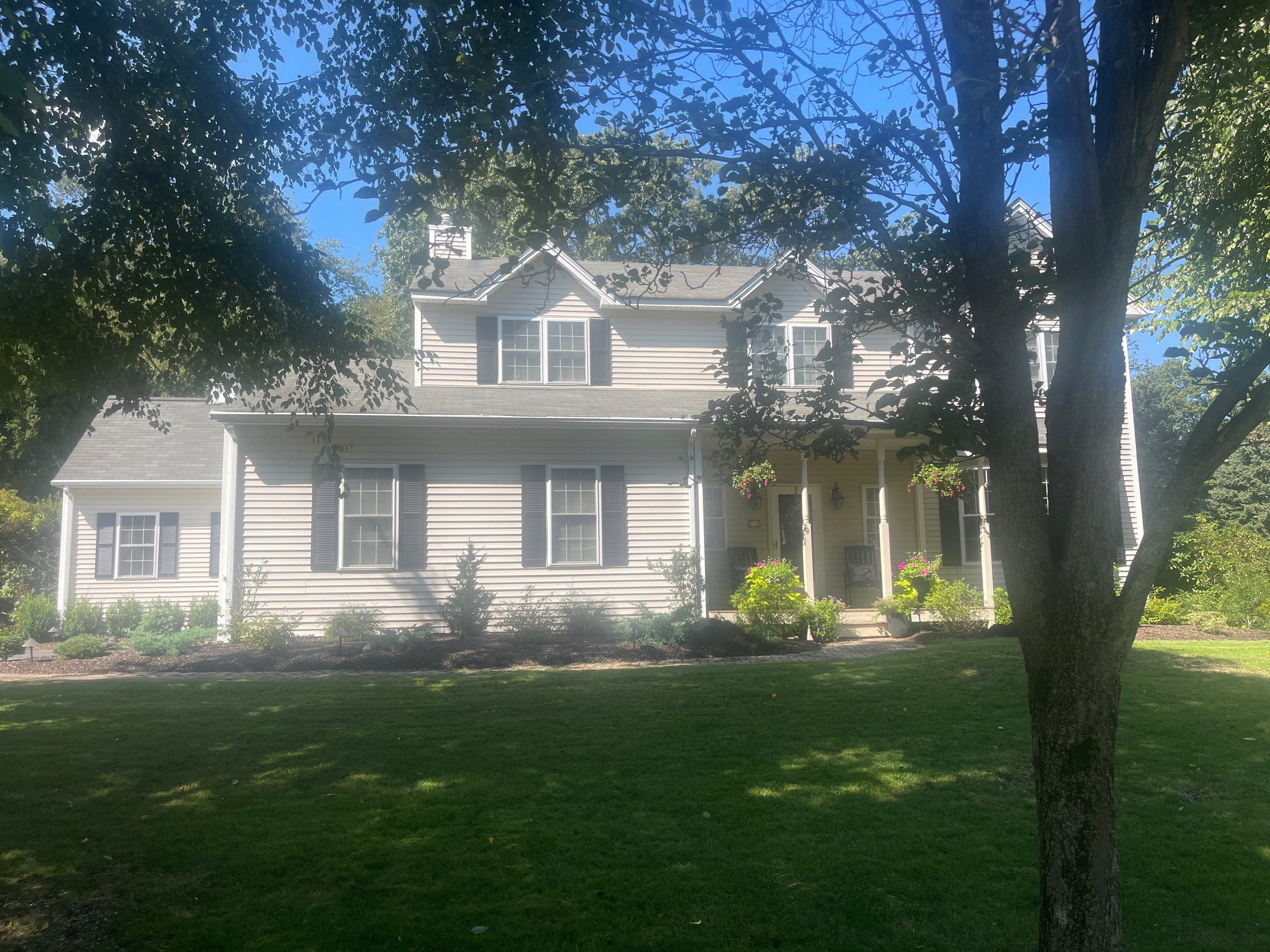 Residential Roofing Installation using Certainteed Landmark Moire Black by A Plus Exterior