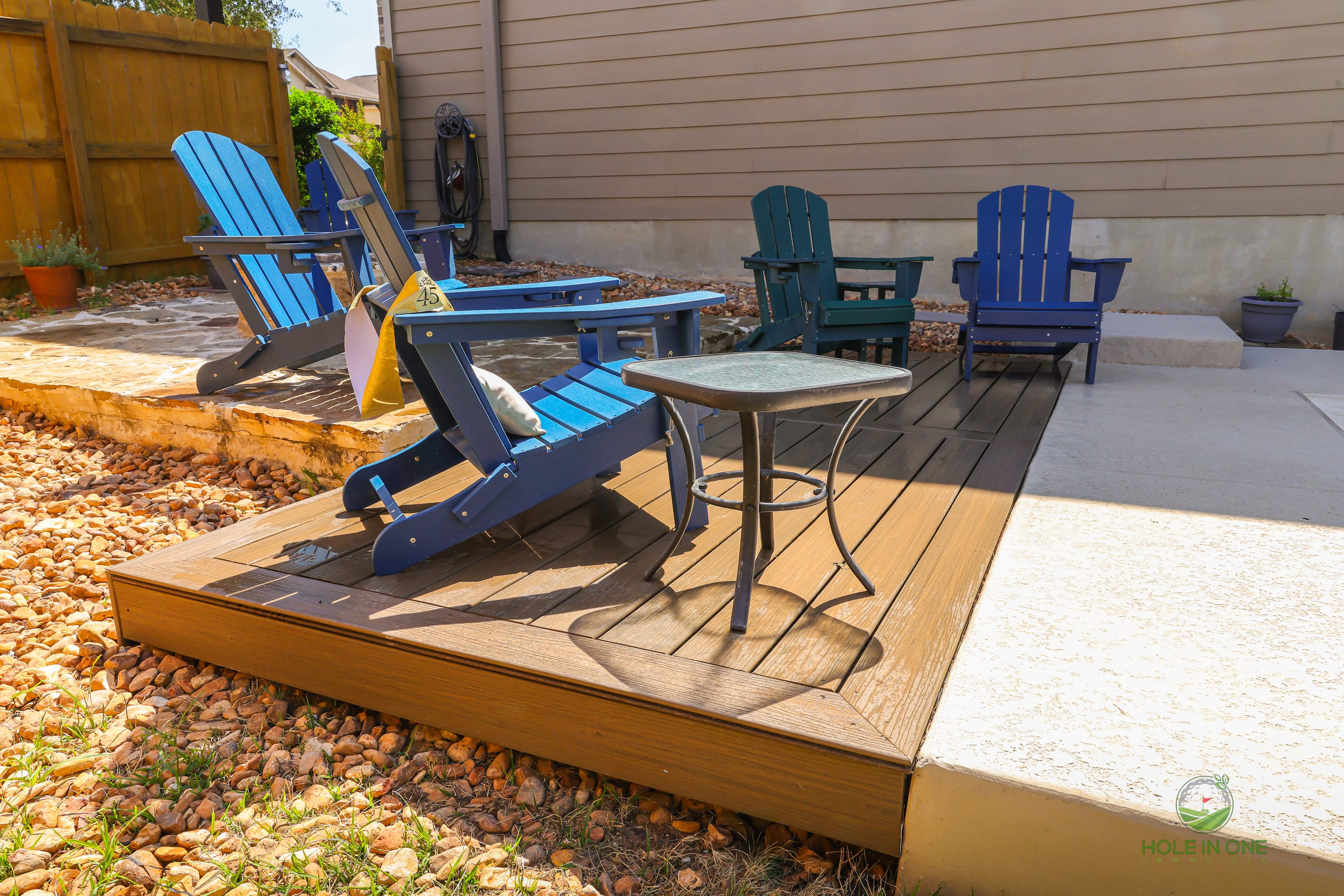 Trex Pool Deck & Belgard Paver Walkway | Coolcrest, San Antonio TX by Hole In One Lawns, LLC