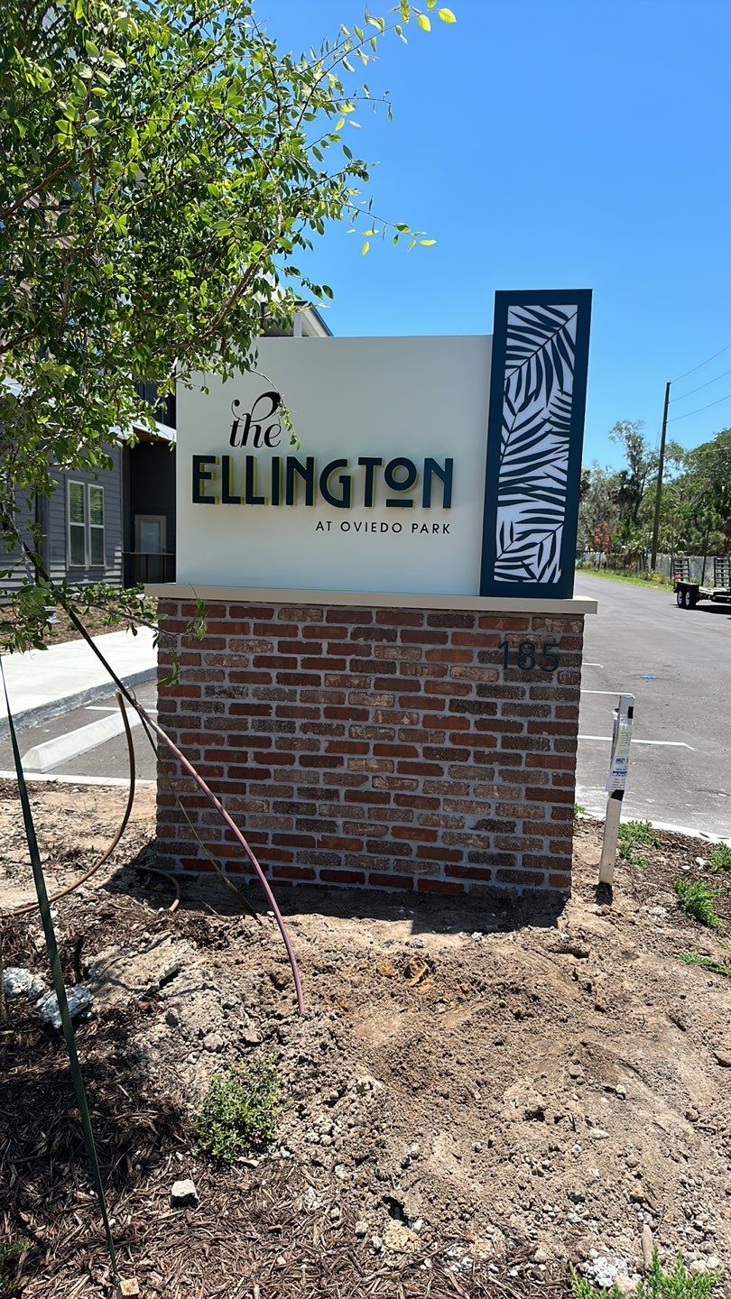 Monument Sign for Ellington by SignCrafters