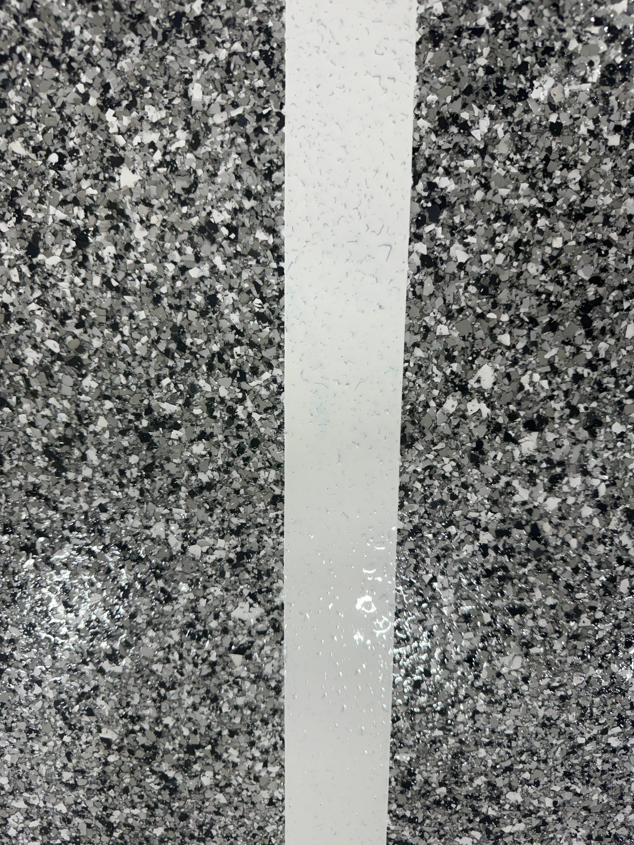 Custom Polyurea Shop Floor with Basketball Court Lines in Rock Valley by Select Painting, Coatings & Garage Cabinets