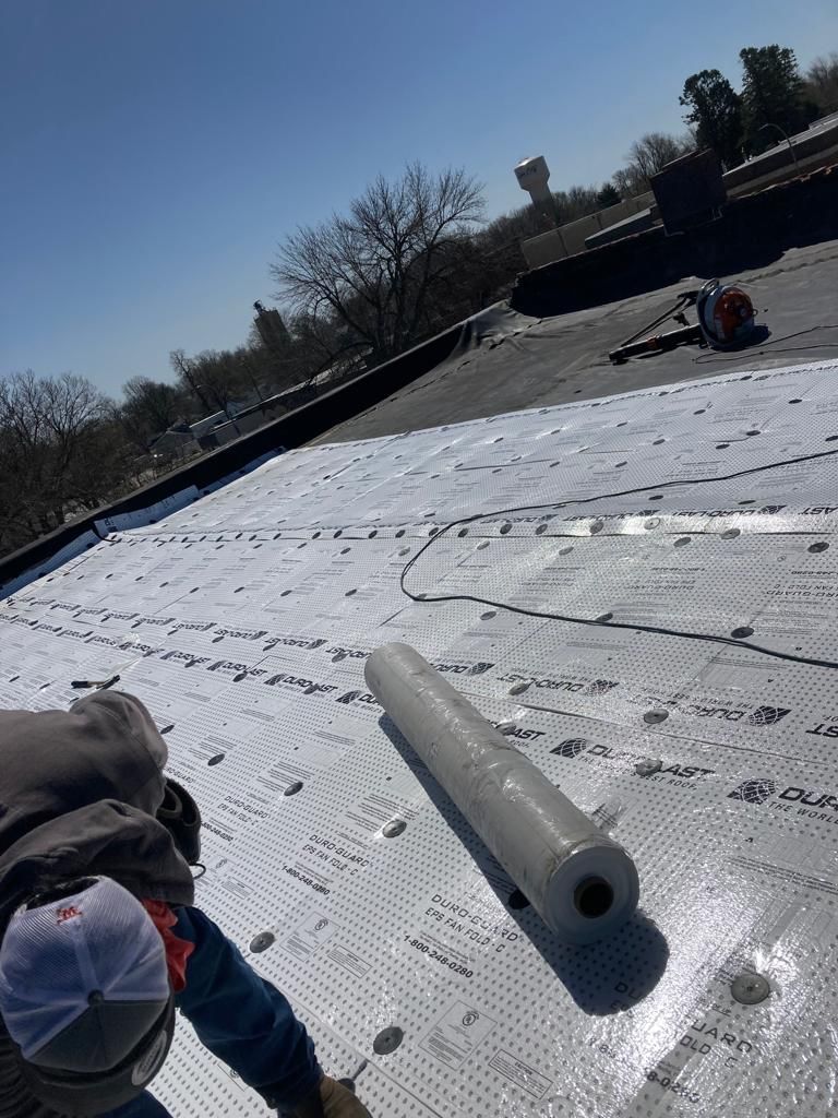 Roof Recover on a downtown building in Lake City  by Grell Roofing, LLC