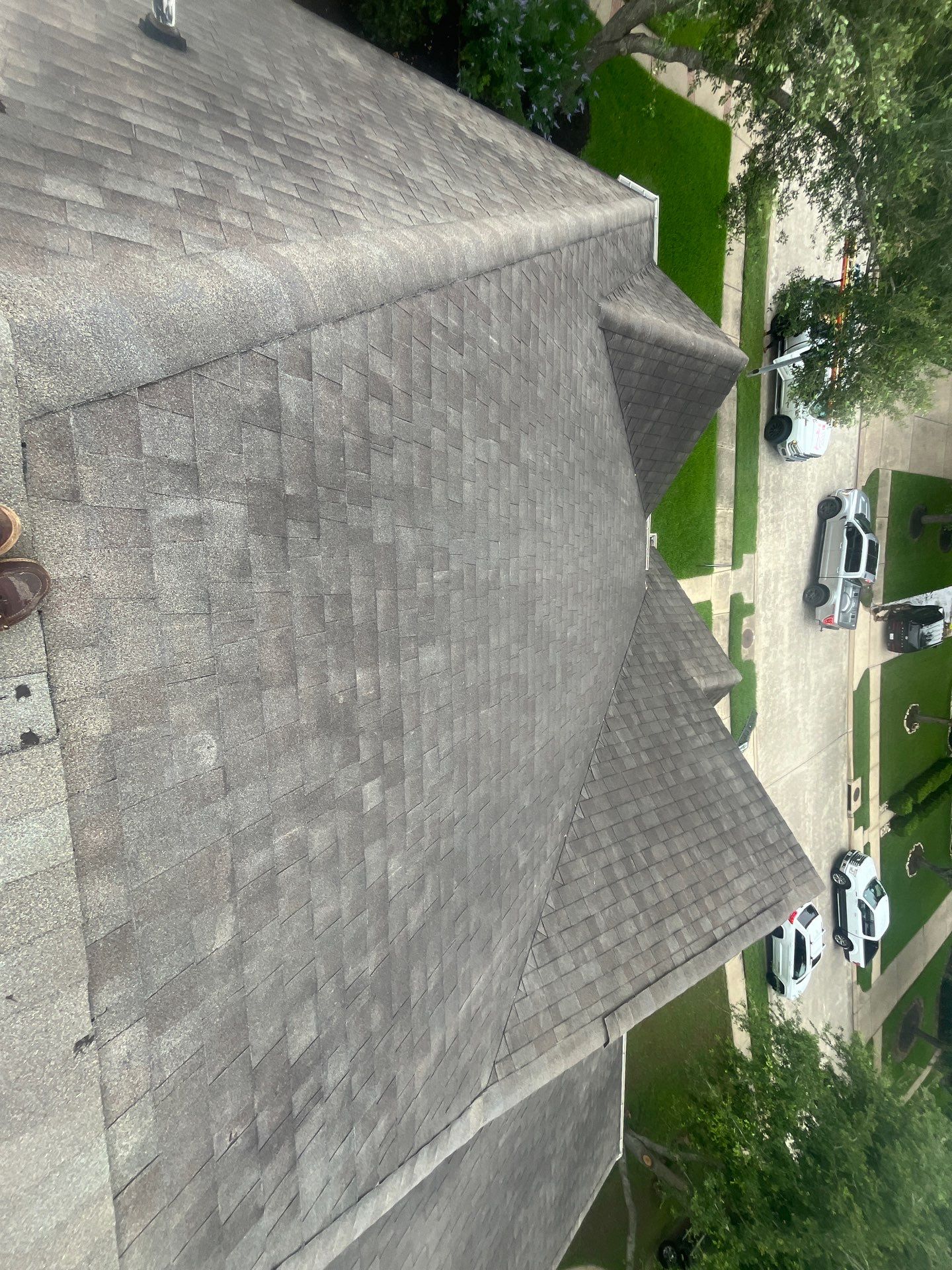 Hail Damage using Owen's Corning Duration (Lifetime) Shingles by Roof Repair Company