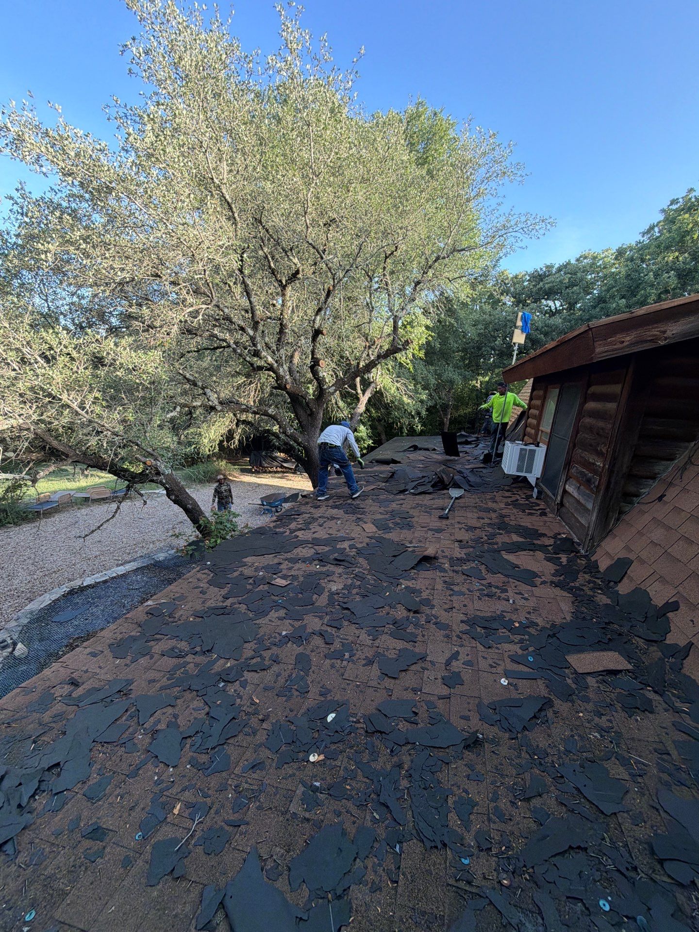 Fort Worth Log Home Roof Replacement and Gutter System Service by Performance 1 Roofing