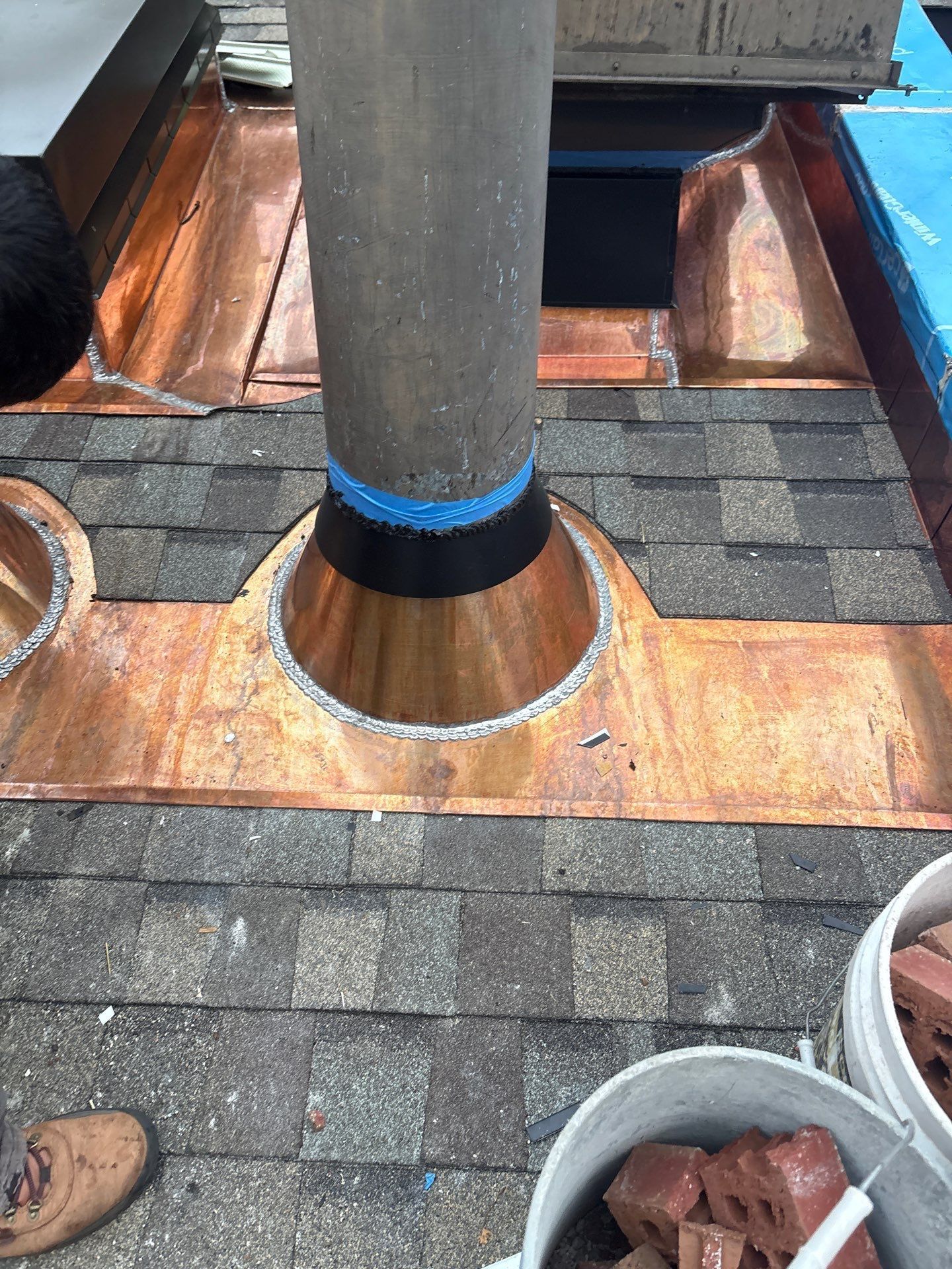 Copper Work - Cabot Estates Condos - Jamaica Plains, MA  by Rinaldi Roofing 