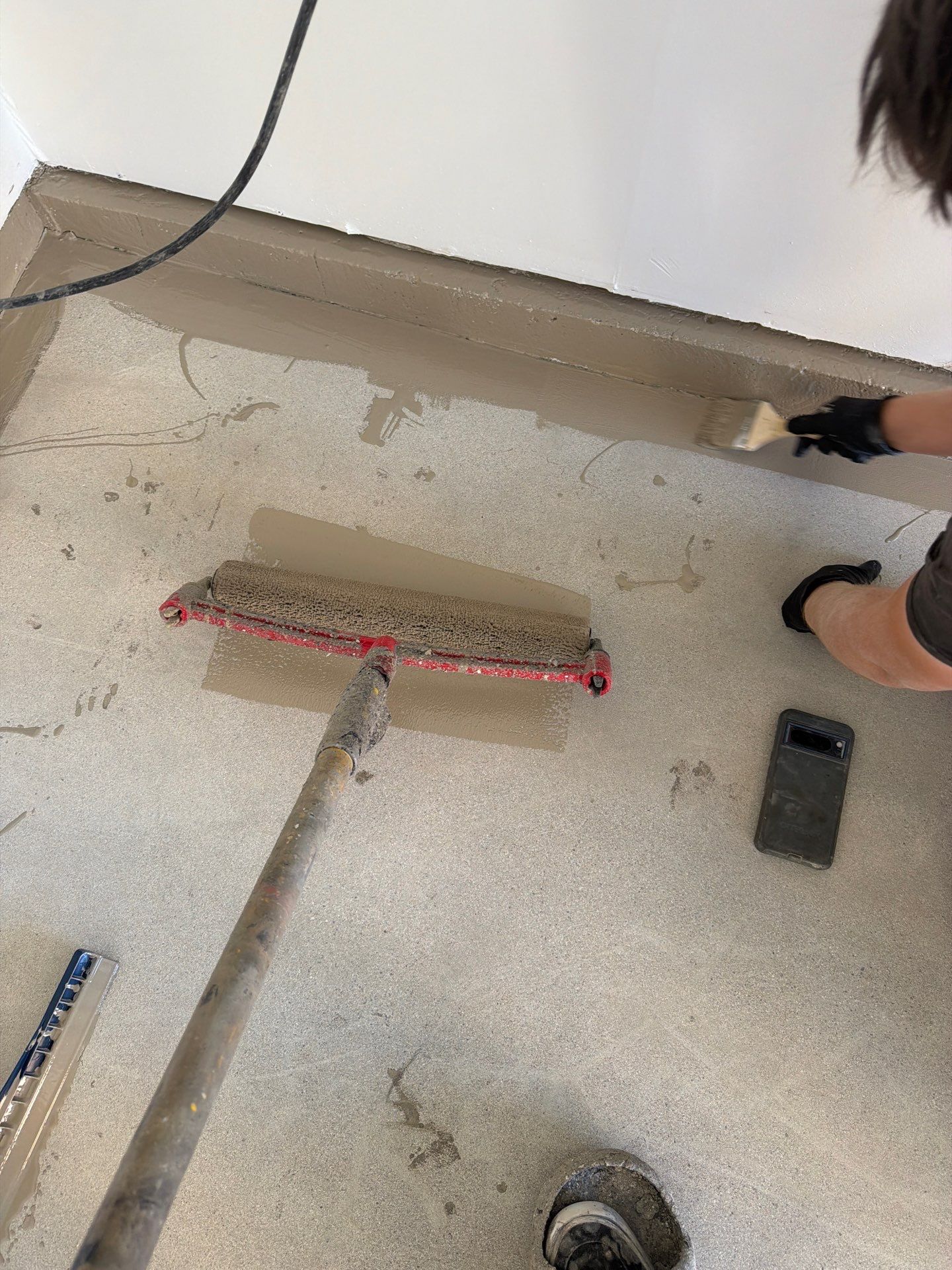 Polyaspartic Garage Floor Coating with Vinyl Flakes in Hayden by Croc Coatings, LLC