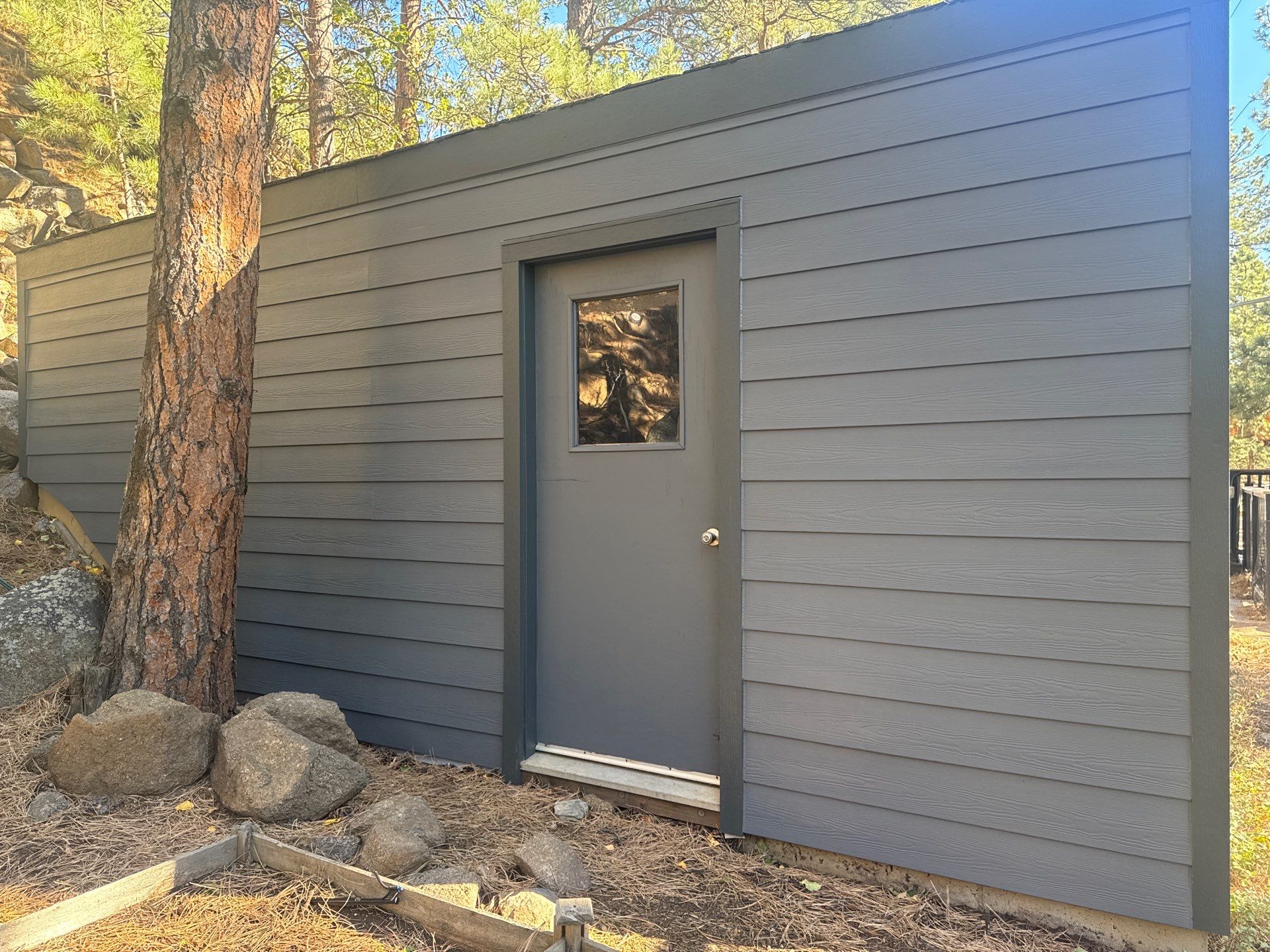 Project in West Boulder Canyon by Ideal Siding Boulder