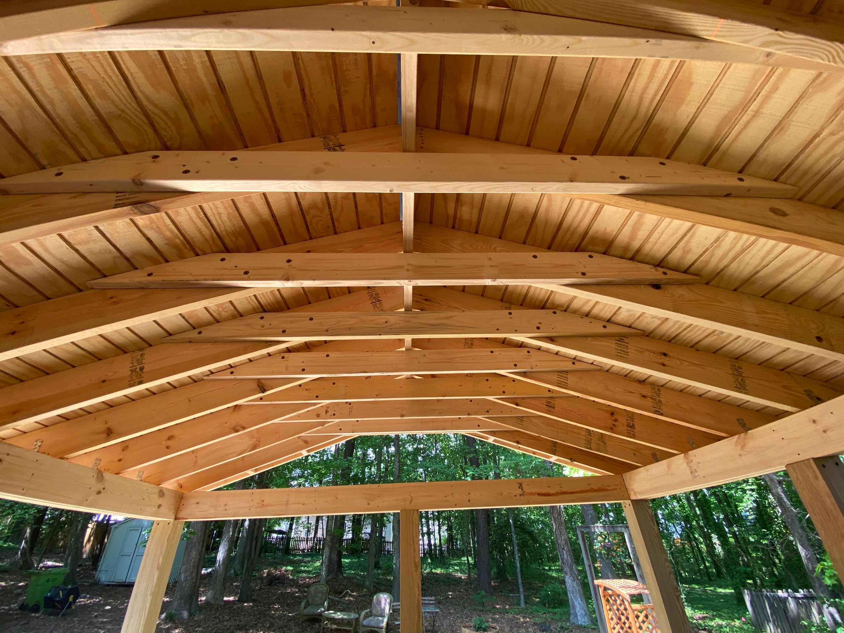 Custom Screen Porch Addition with Gabled Roof and Open Deck by The Remodeling Company