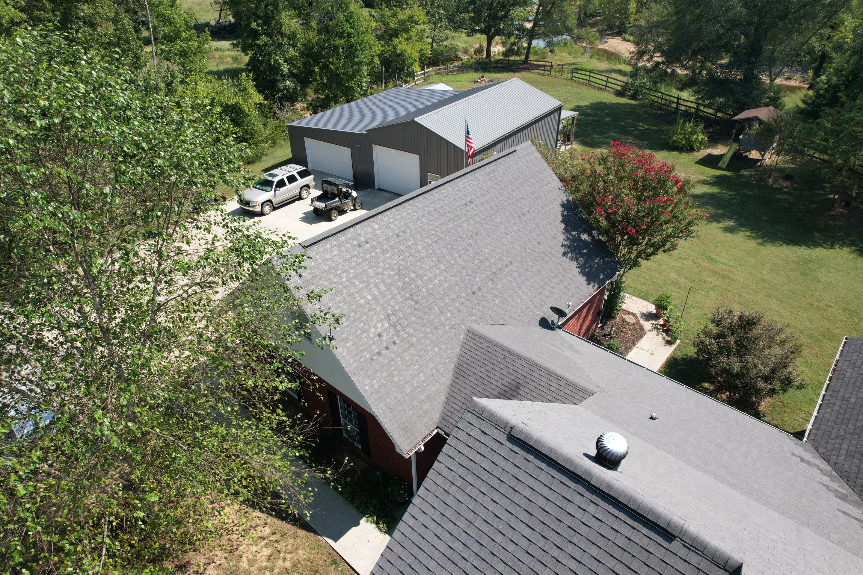 Residential Roofing Repair using CertainTeed XT25: Moire Black by Hostetler Roofing