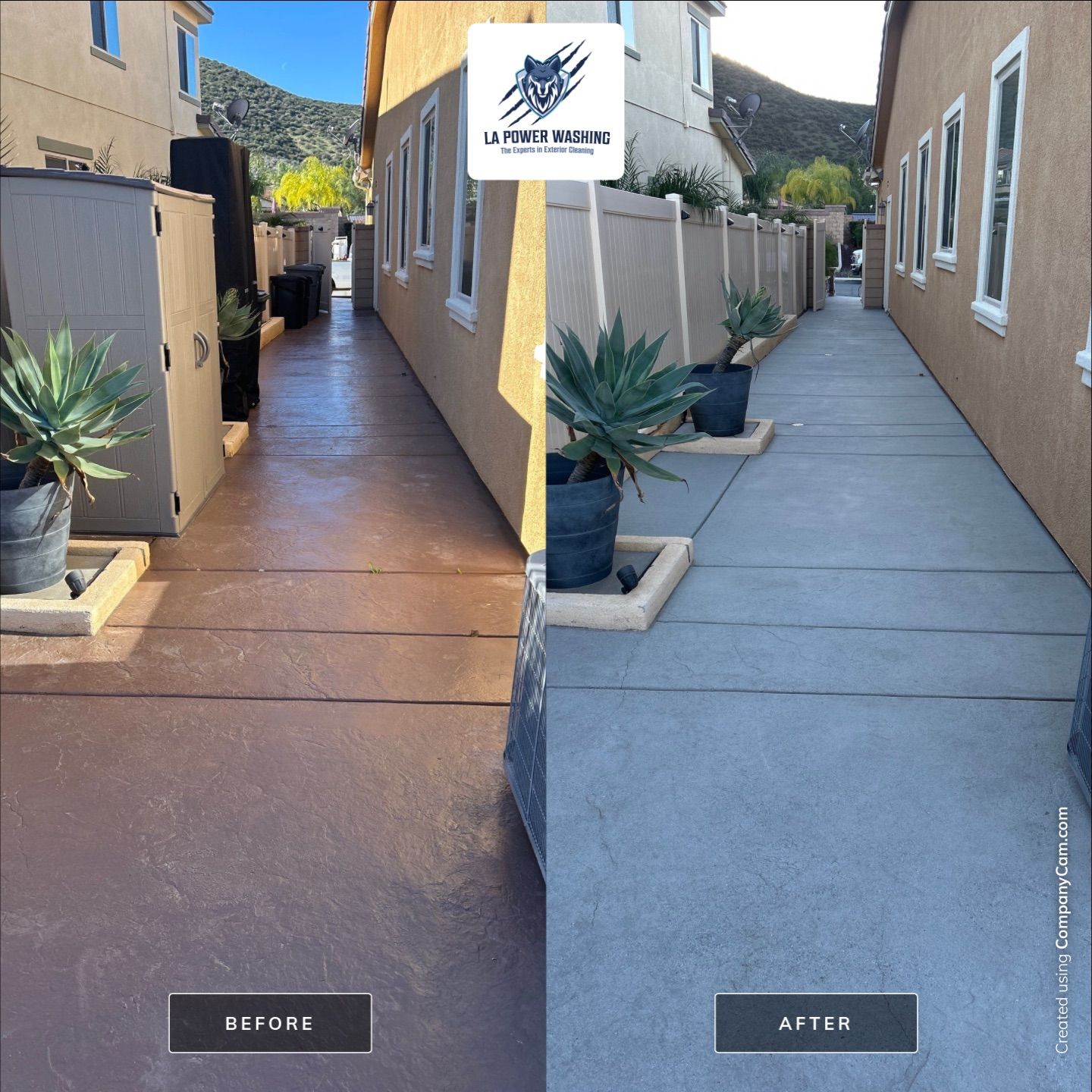Sandblasting Paint Off Concrete & Sealing in Lake Elsinore, CA by La Power Washing Inc