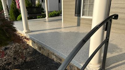 Front Porch using Creekbed