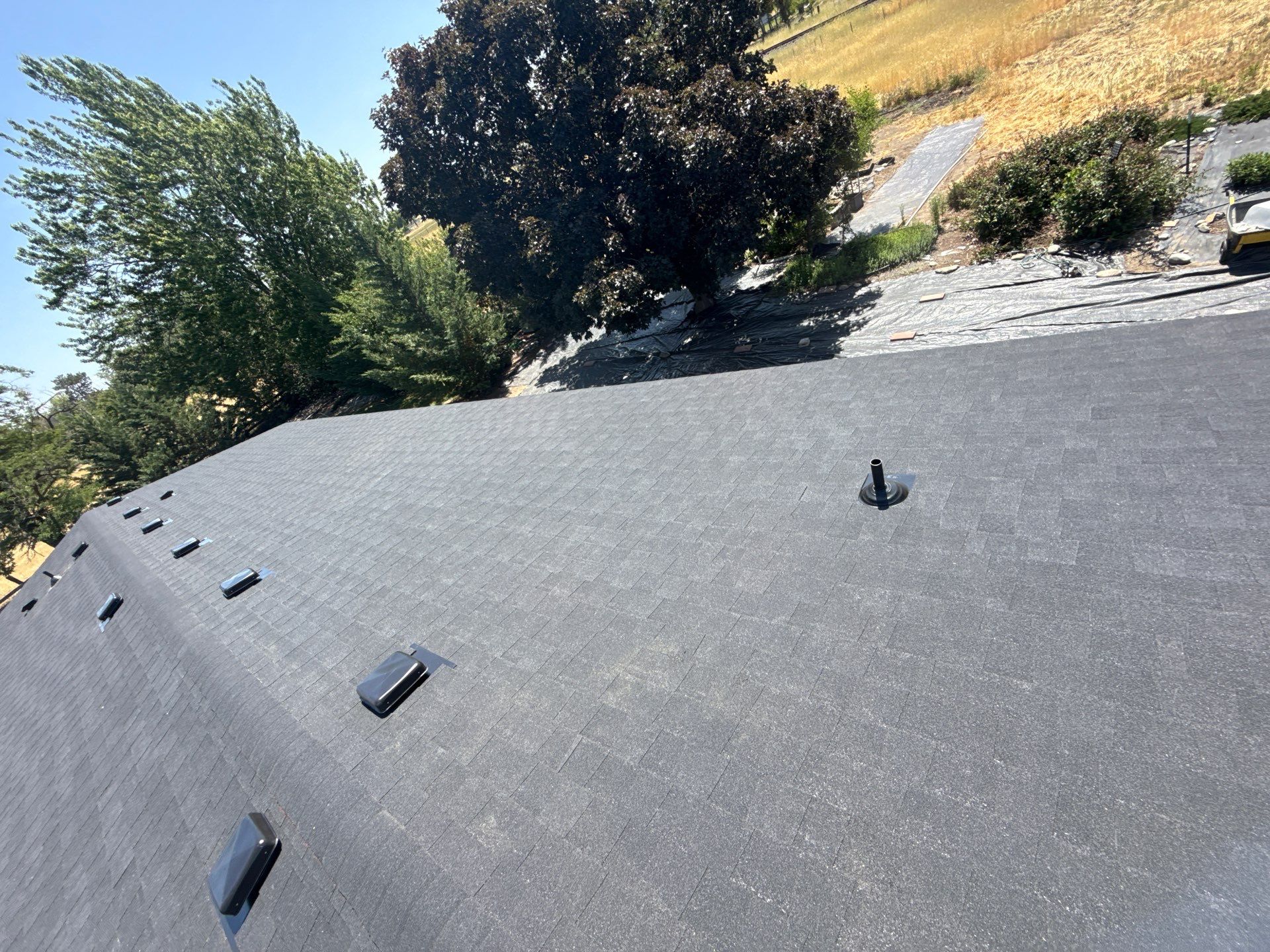 Complete Asphalt Shingle Roof Replacement for Kennewick Residential Home E Bryson Brown Rd Kennewick, WA 99337  The Denali System  - Certainteed Landmark® Shingle - Cinder Black by Alpine Roofing
