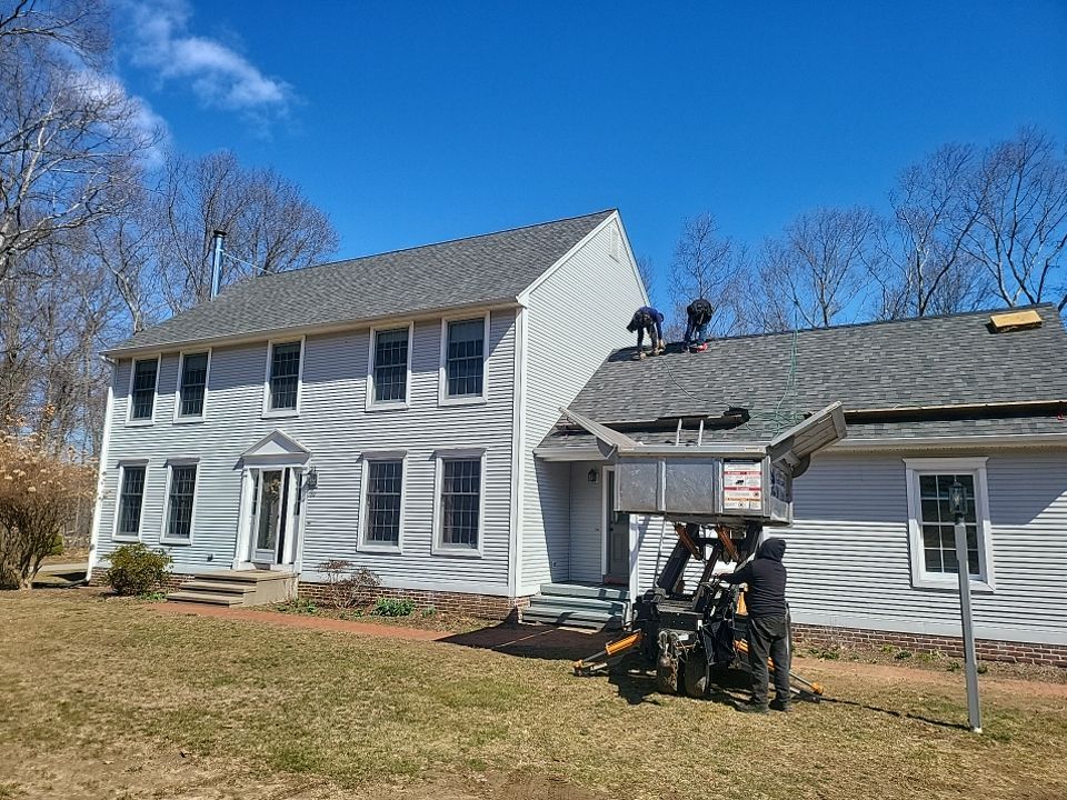 Residential Roofing Installation using Owens Corning TruDefinition Williamsburg slate by A Plus Exterior