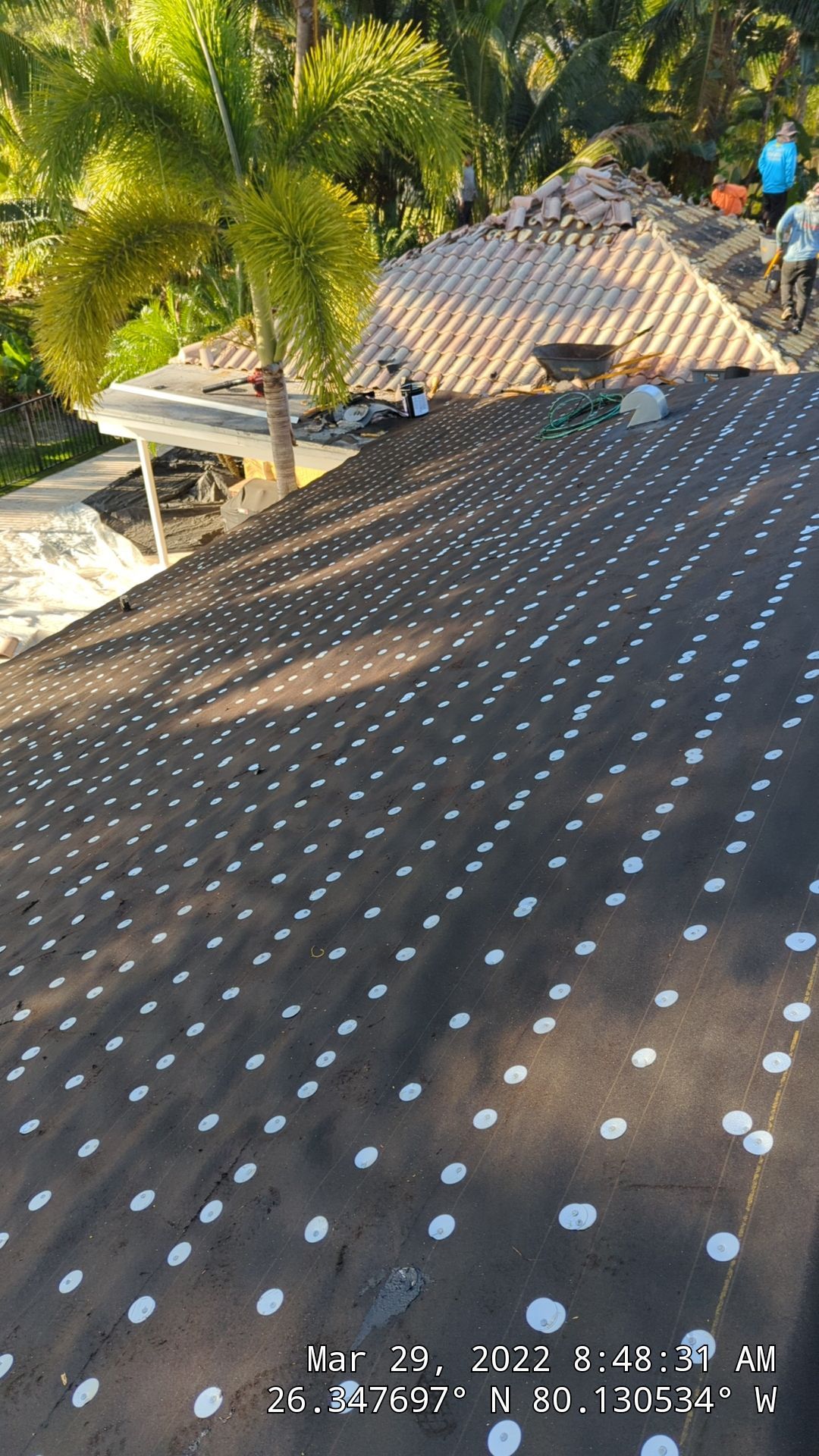 Residential Roofing Installation using 1" Nail strip metal roof by BLUES BROTHERS ROOFING