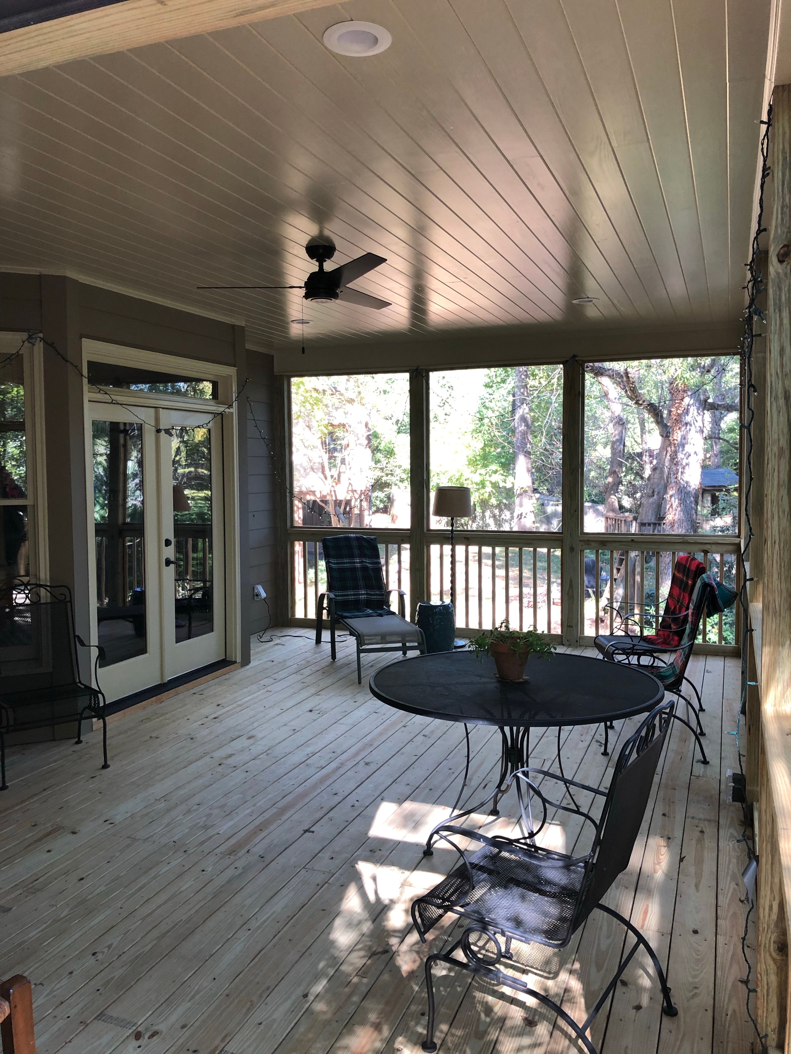 Elevated Screened-In Porch and Custom Wood Deck in Decatur by Swift Home Renovations 
