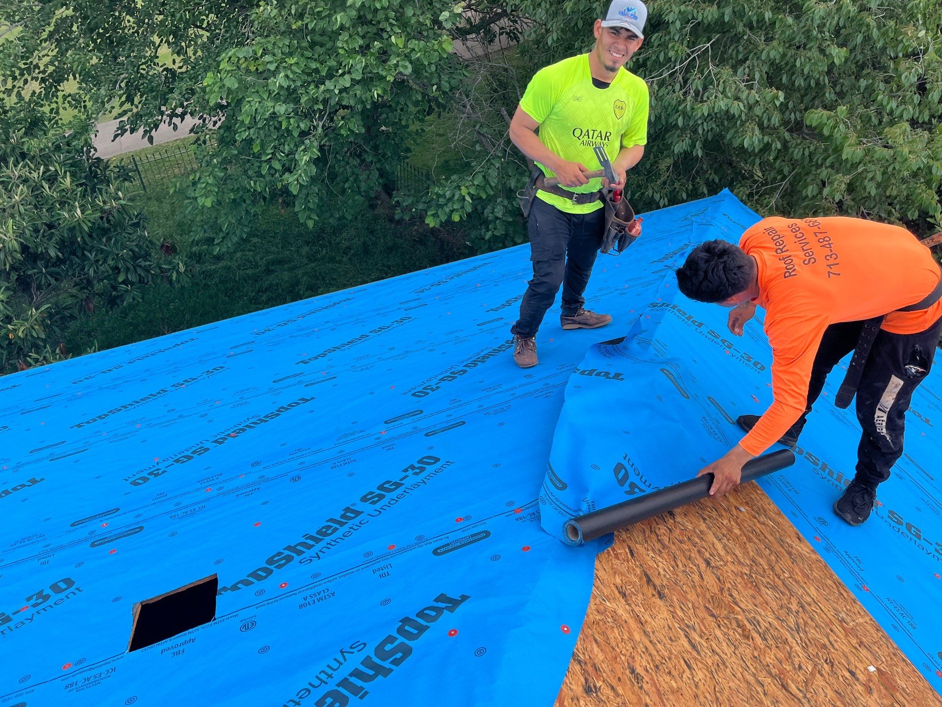 Residential Roofing Installation using Owen's Corning Duration (Lifetime) Shingles by Roof Repair Company