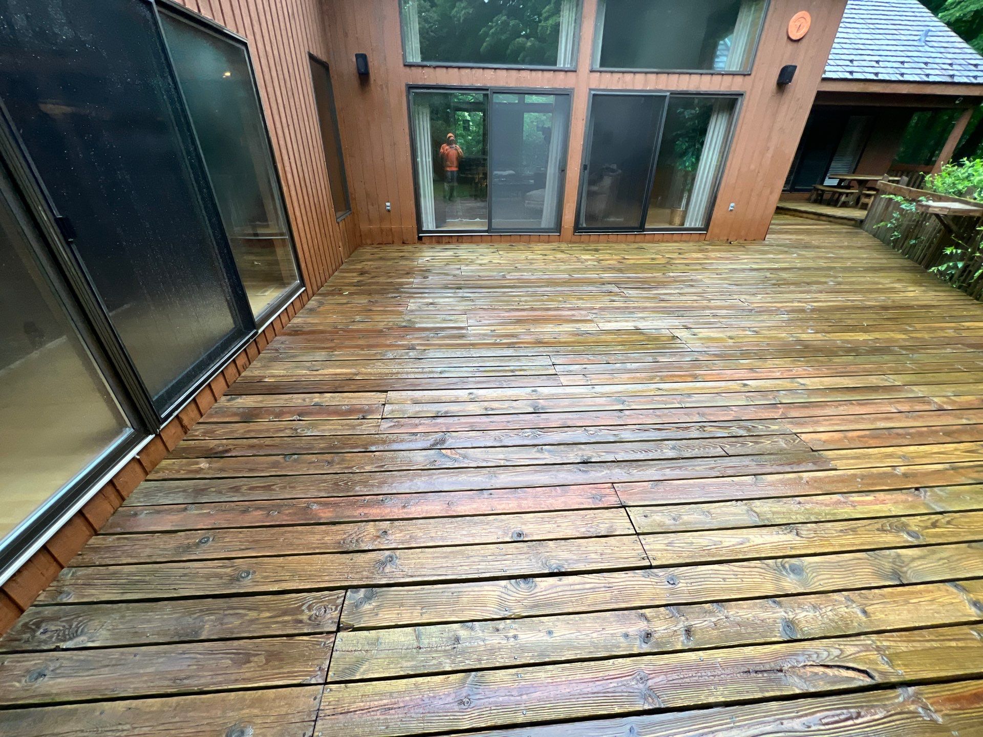 Deck, Patio, and Tennis Court Cleaning by Northern Power Washing LLC.