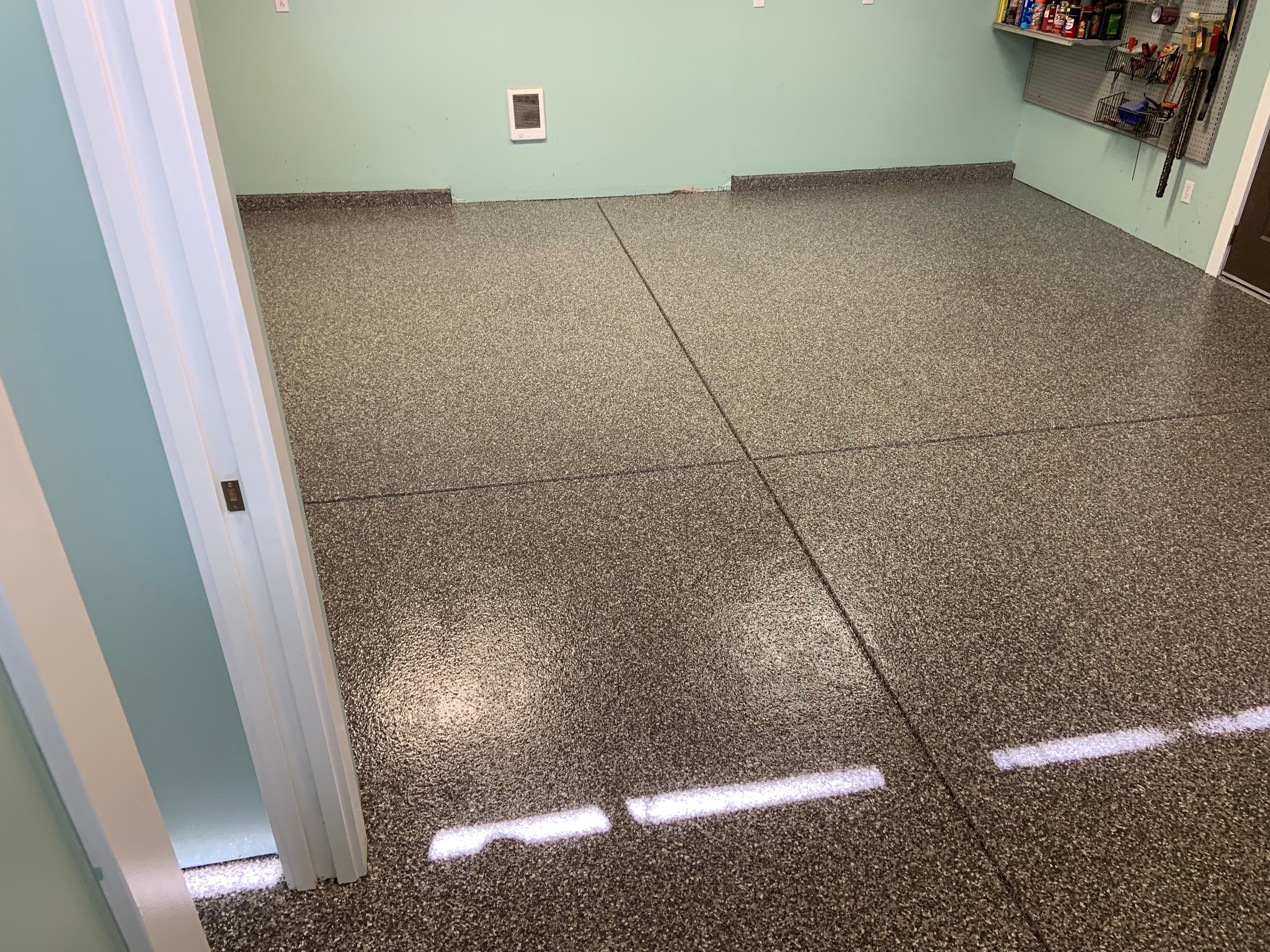 Countertop Transformation using Galaxy Colorway by Croc Coatings, LLC