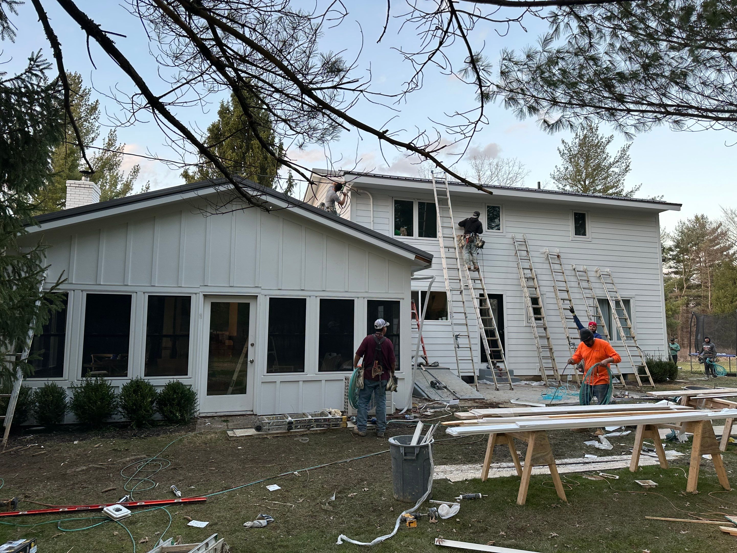 James Hardie Siding installation in New Albany by Best Exteriors Inc