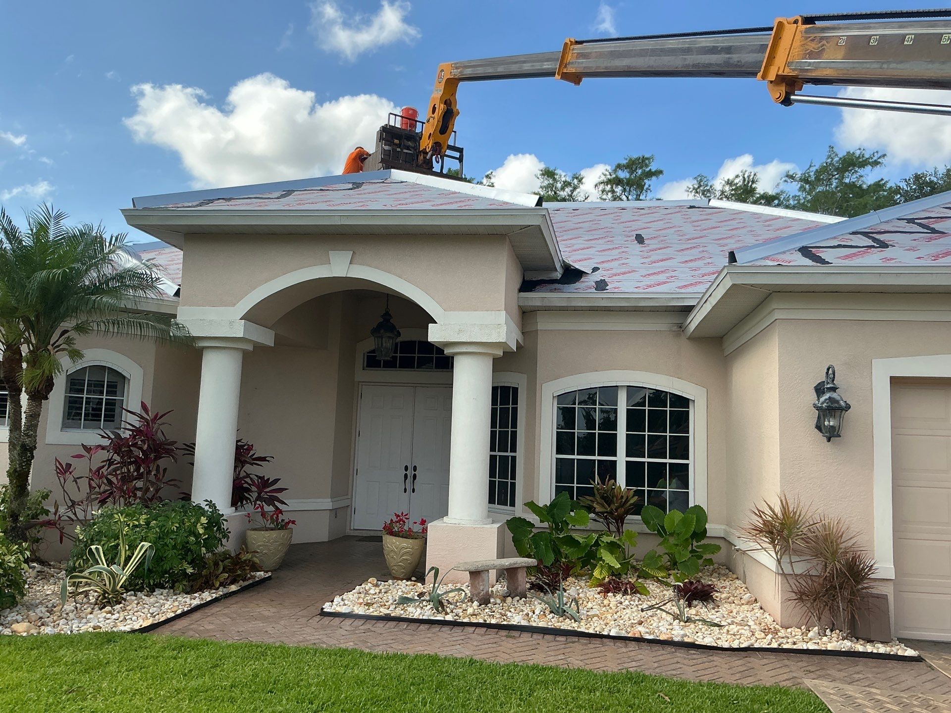 Seamless Gutter Upgrade Before & After in Bonita Springs FL by Gutter Professors