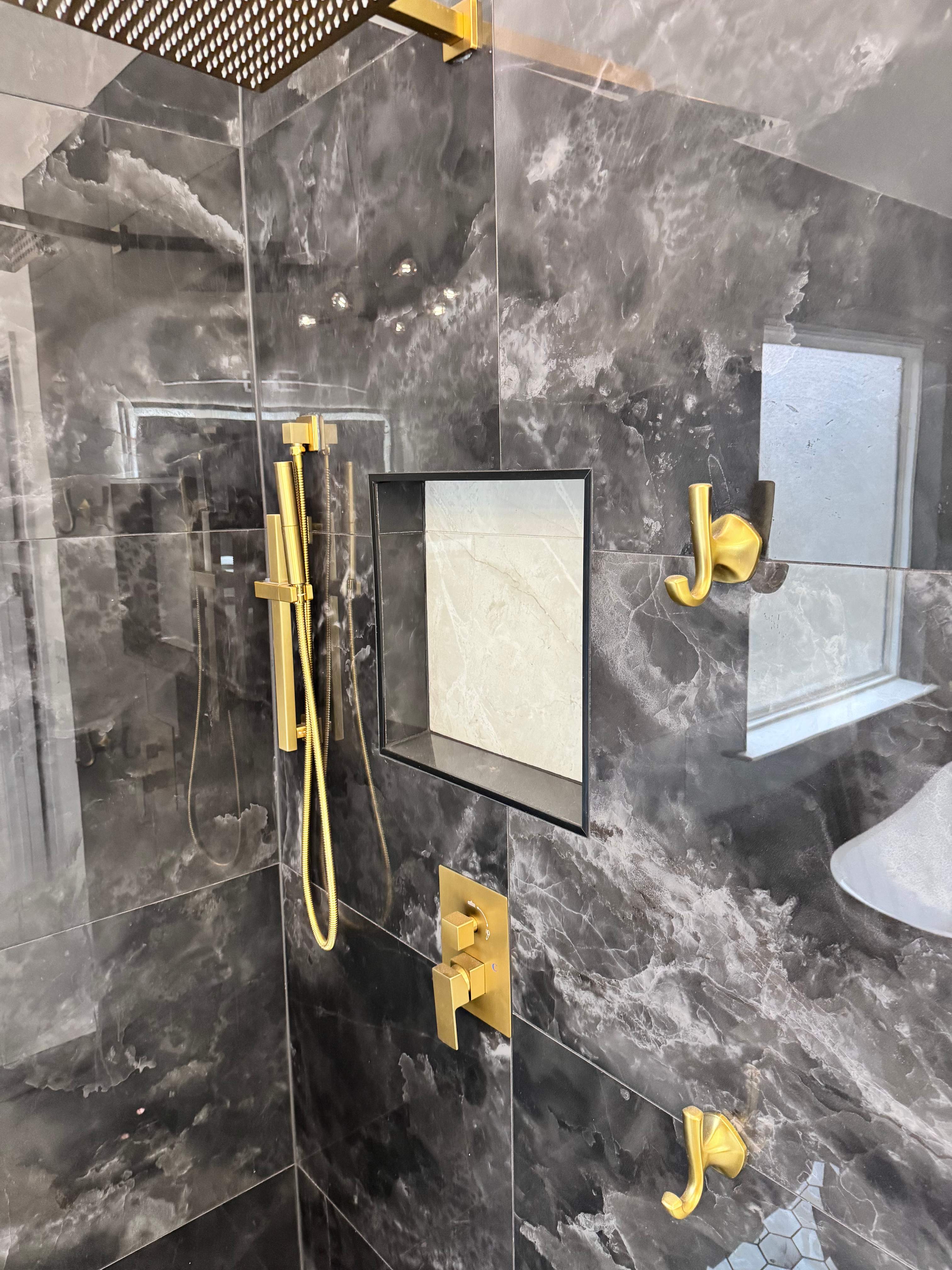 Master bathroom renovation by Prudencio