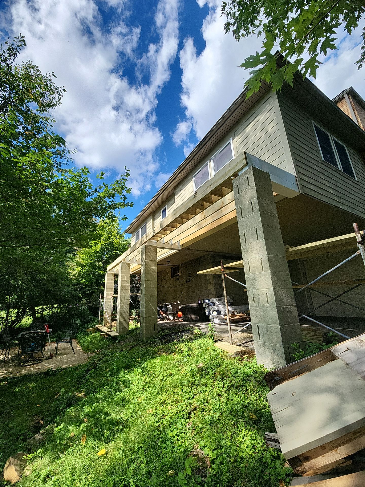 Timbertech Custom Deck Build and Sliding Door Replacement in Pittsburgh by Cousins Roofing Siding & Decks