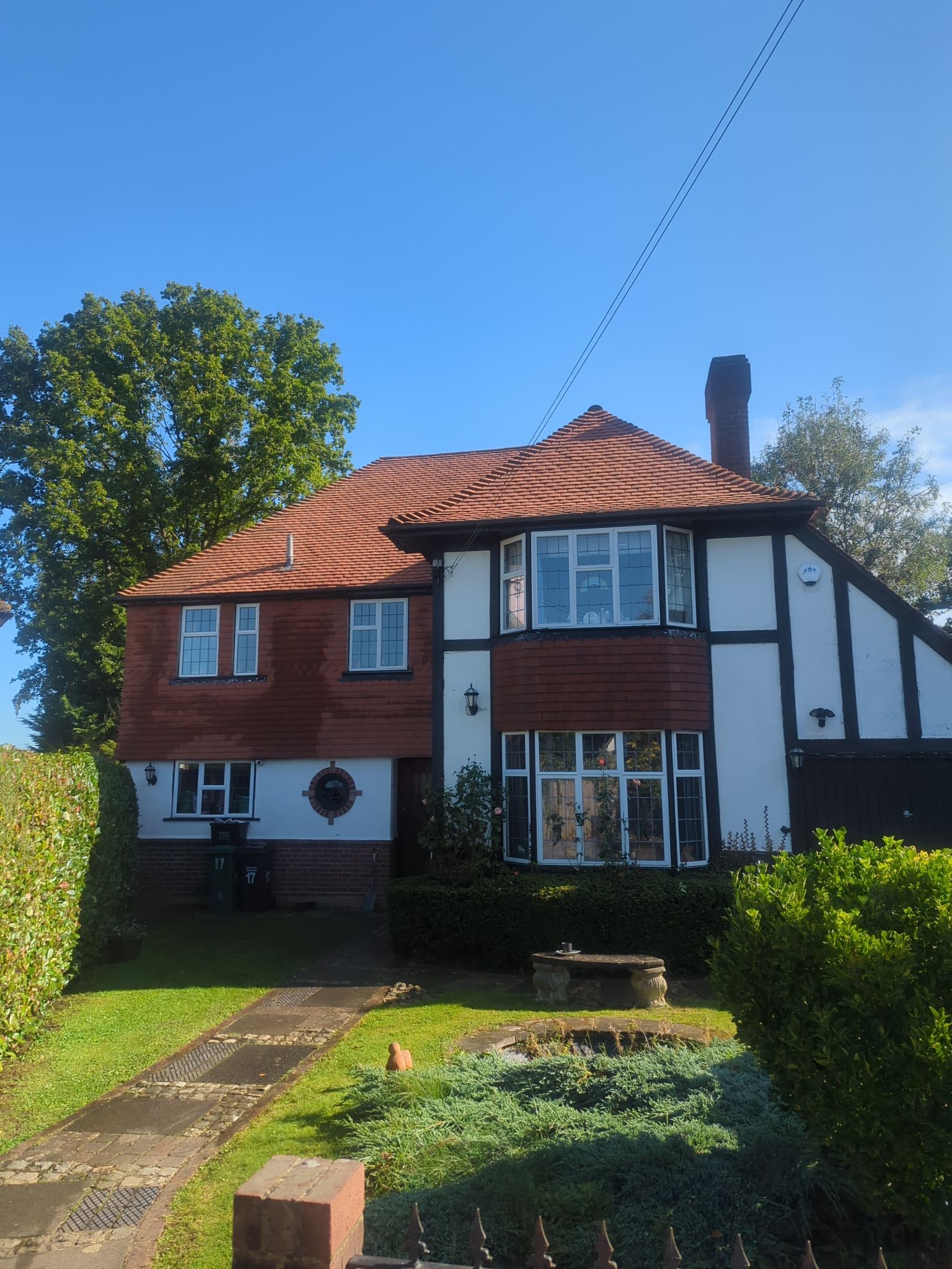 Roof Clean  - Moss Removal - Gutter Clean using Honda 15lpm Low Pressure Washing Machine by Ges Exterior Cleaning ltd