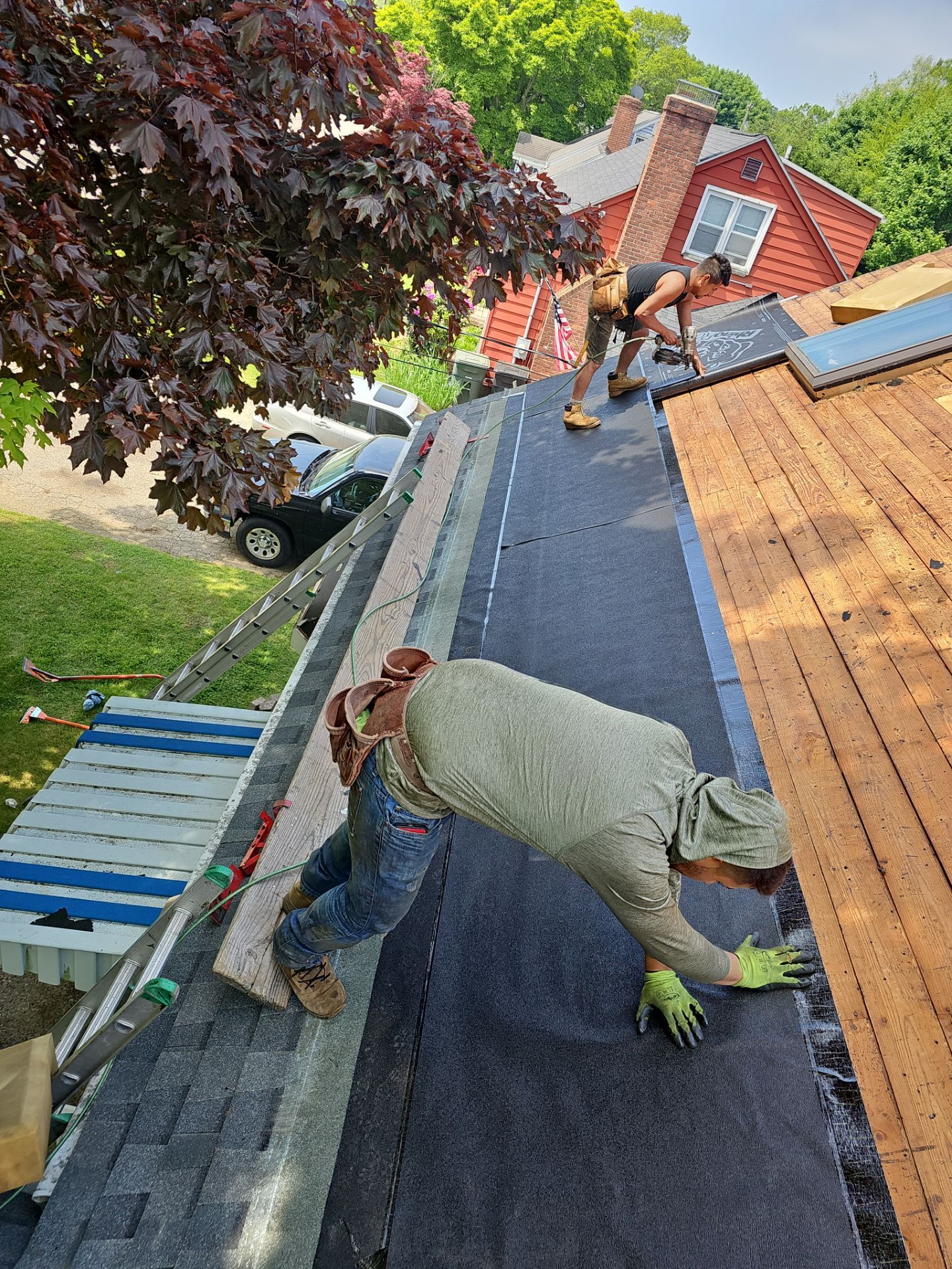 Residential Roofing Installation using Tamko Titan XT - Virginia Slate by A Plus Exterior