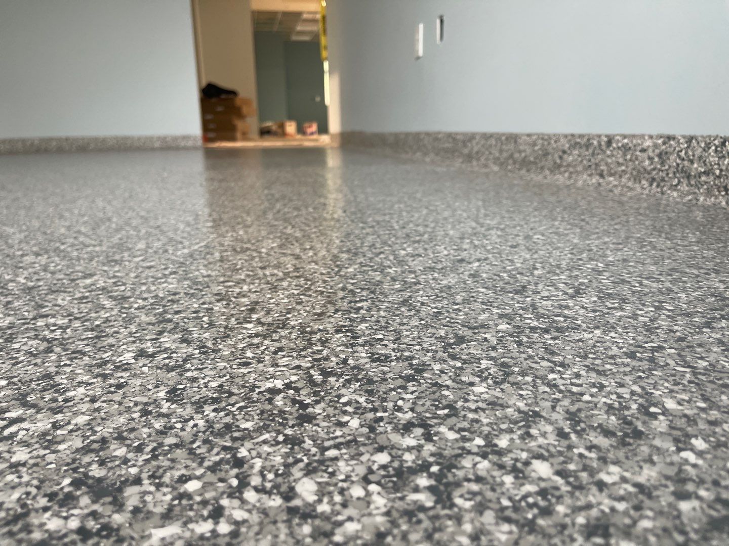 Hawthorne Library-Maker Space in Slatestone by Cross Creek Concrete Coatings