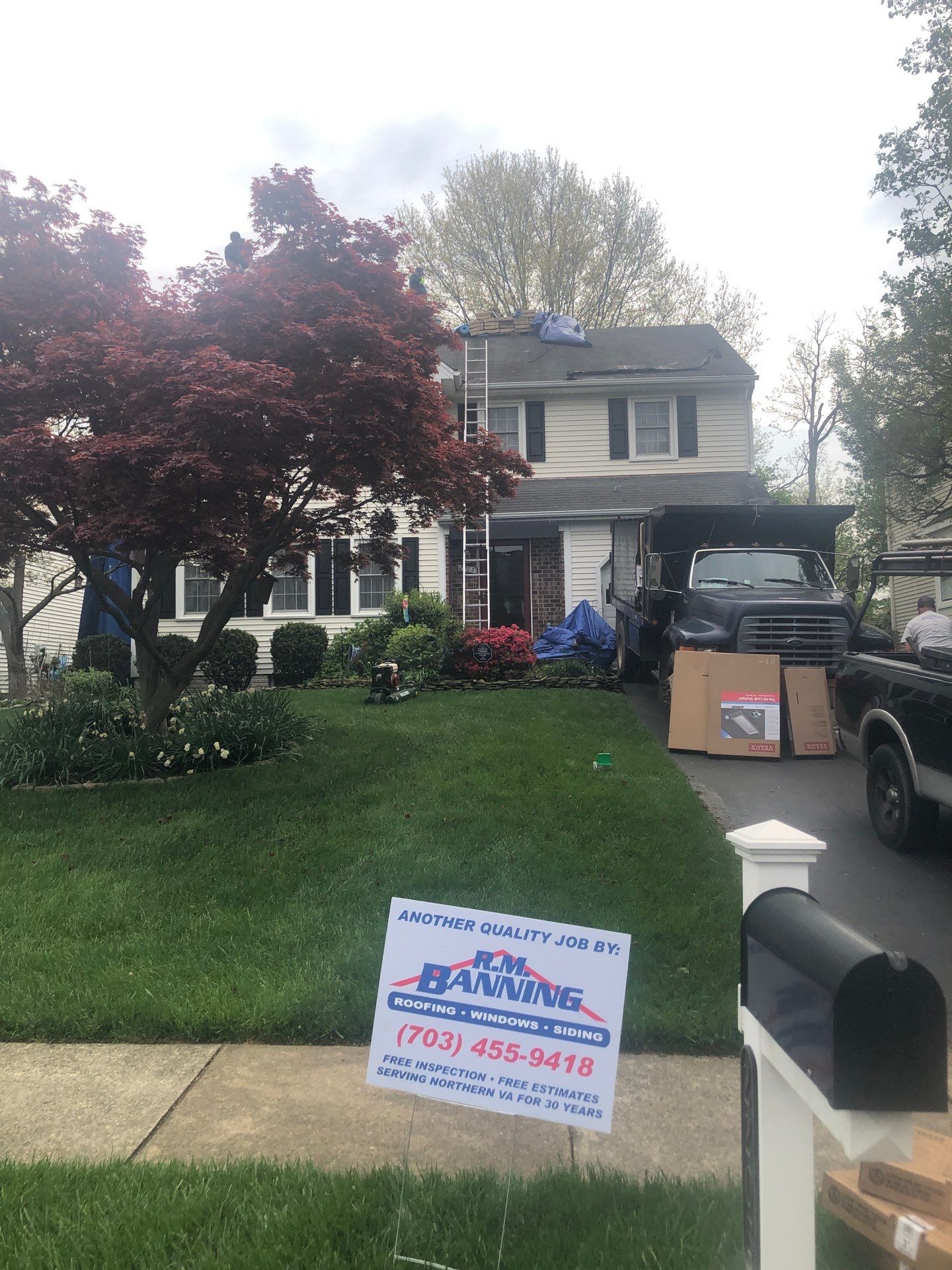 Vienna: CertainTeed Landmark Pro Designer Shingles in Max Def Moire Black by RM Banning, Inc.