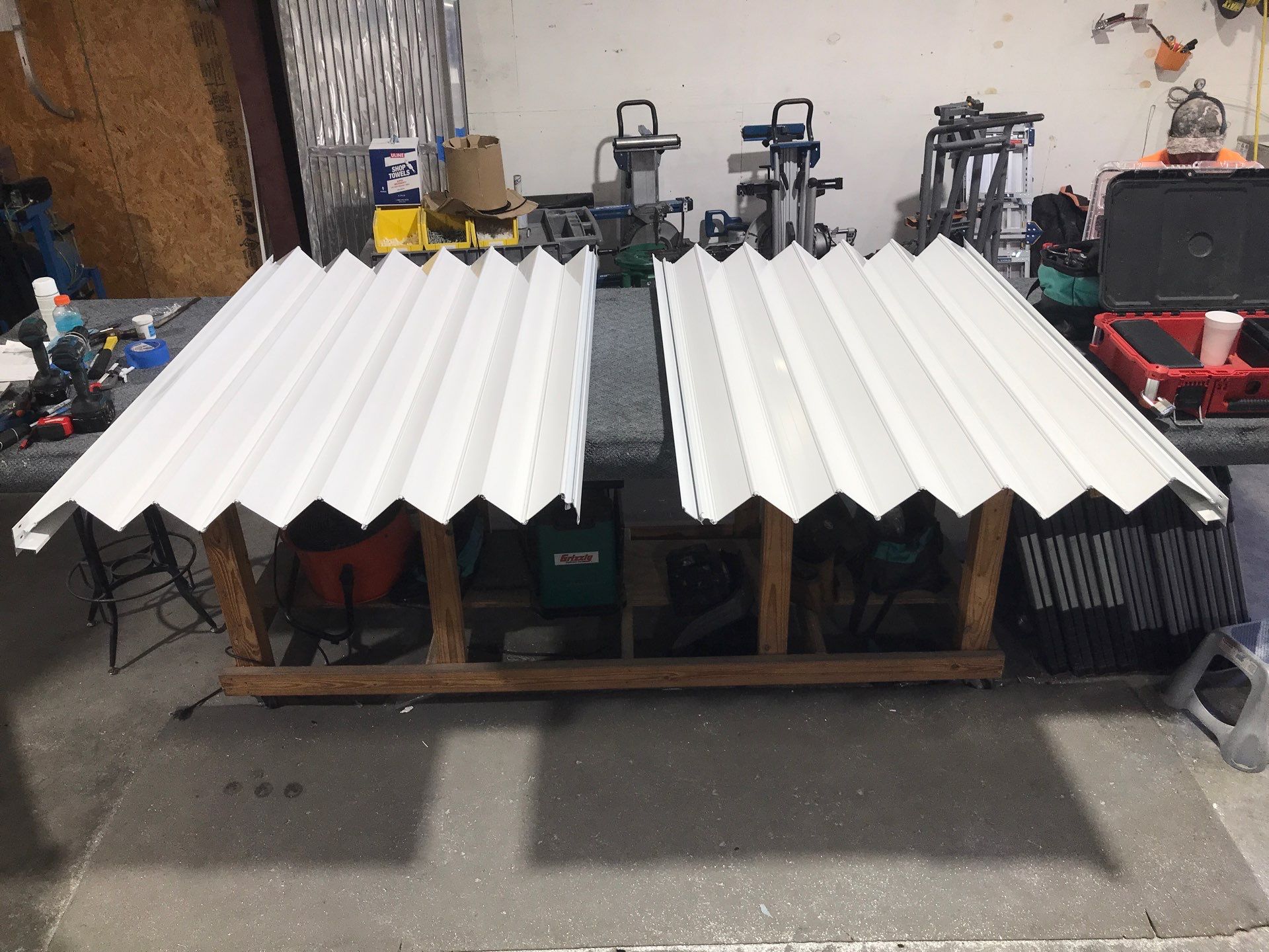 Residential Accordion Hurricane Shutter Installation in Fountain, Florida by Brannan Aluminum Inc.