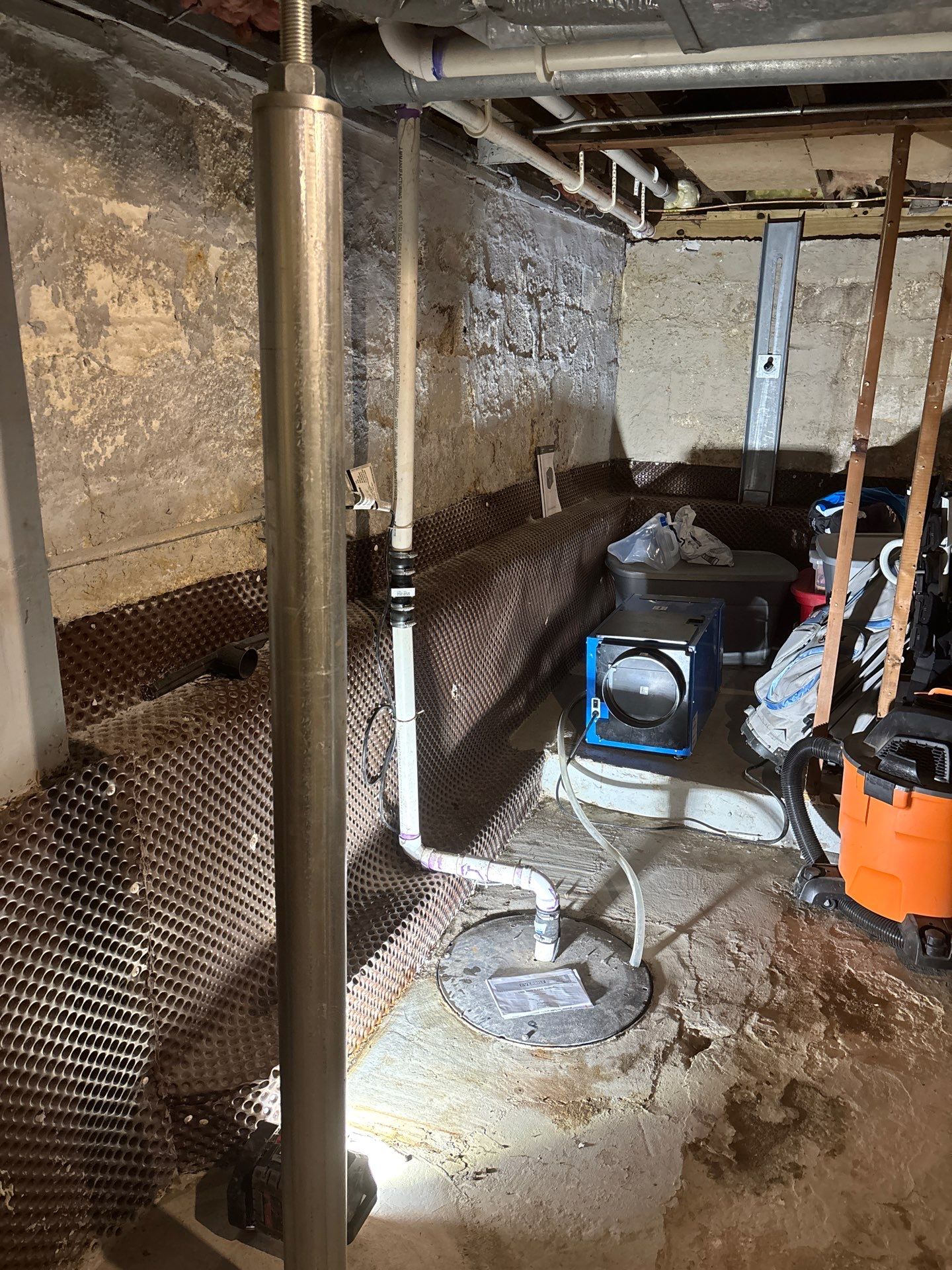 Retrofitting Drainage Board for Rachel by Waterproofing Northeast