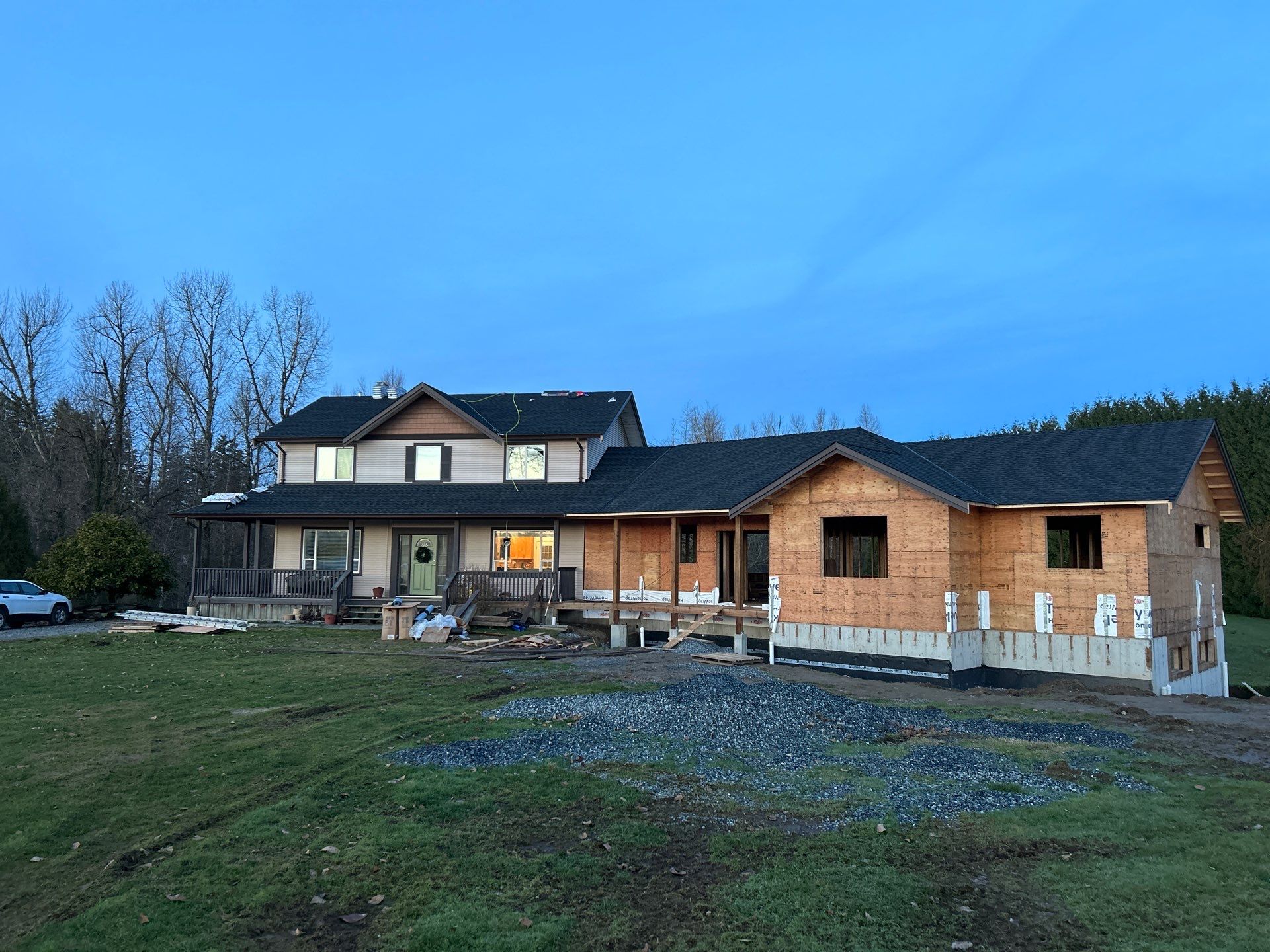 Residential Roofing Installation using GAF Charcoal HDZ by Top Notch Roofing Inc