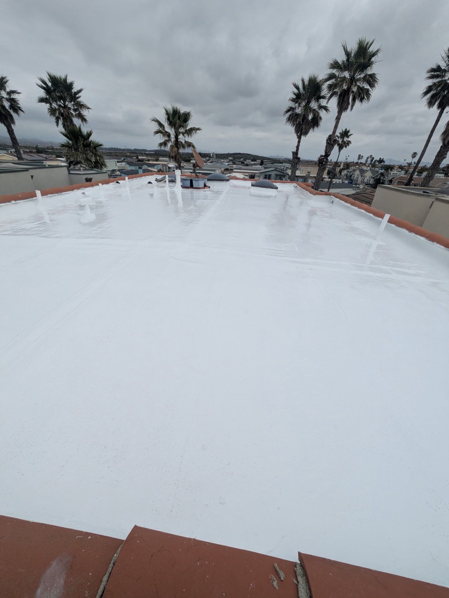 Residential Silicone Coating Project in Oxnard by Hull Brothers Roofing