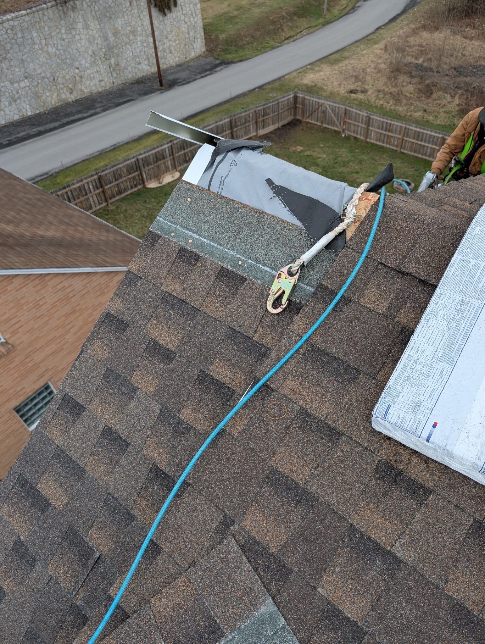 Residential Roofing Installation using GAF Timberline HDZ Barkwood by Rainstoppers Roofing