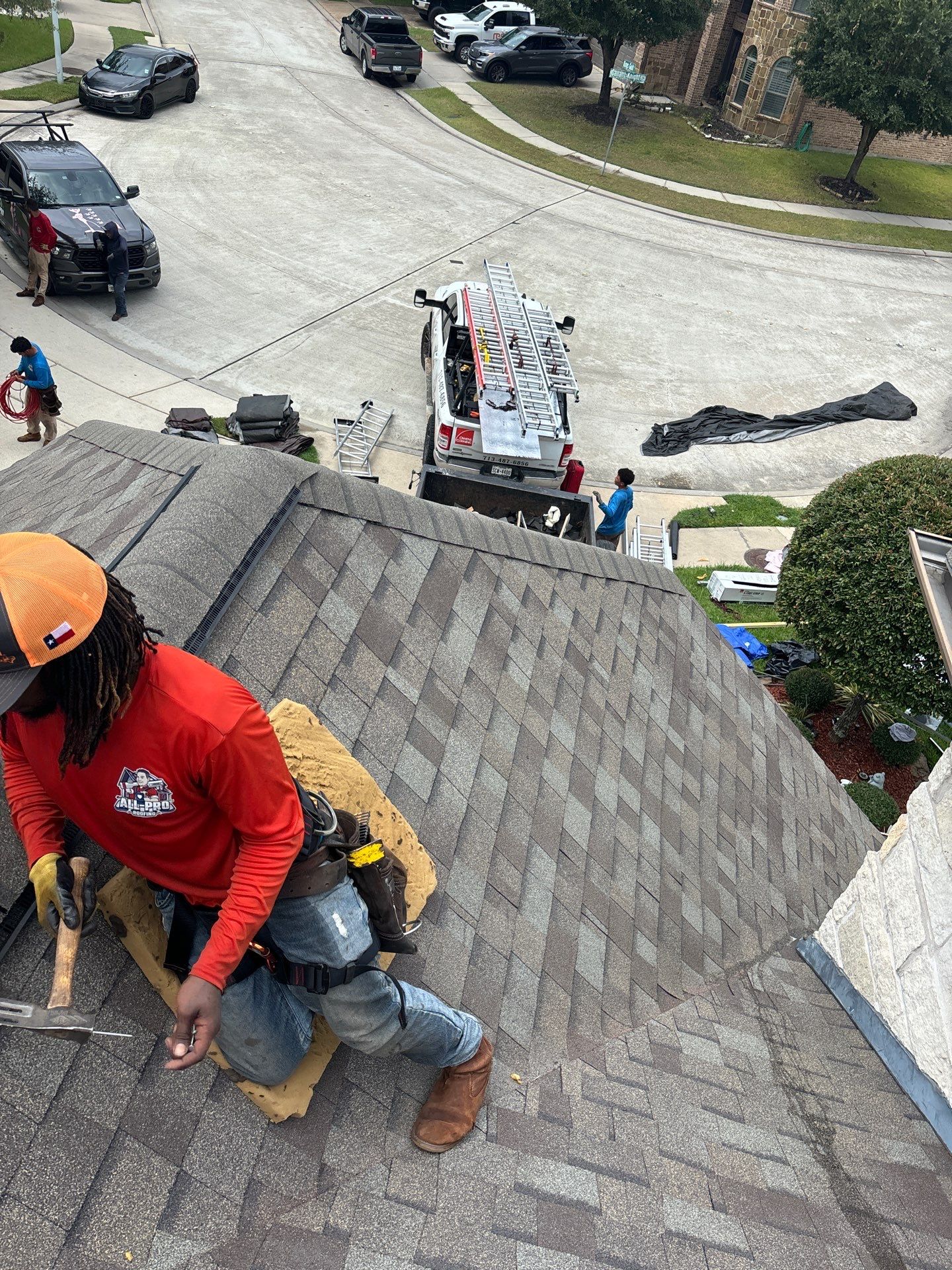 Residential Roofing Installation using Owen's Corning Duration (Lifetime) Shingles by Roof Repair Company