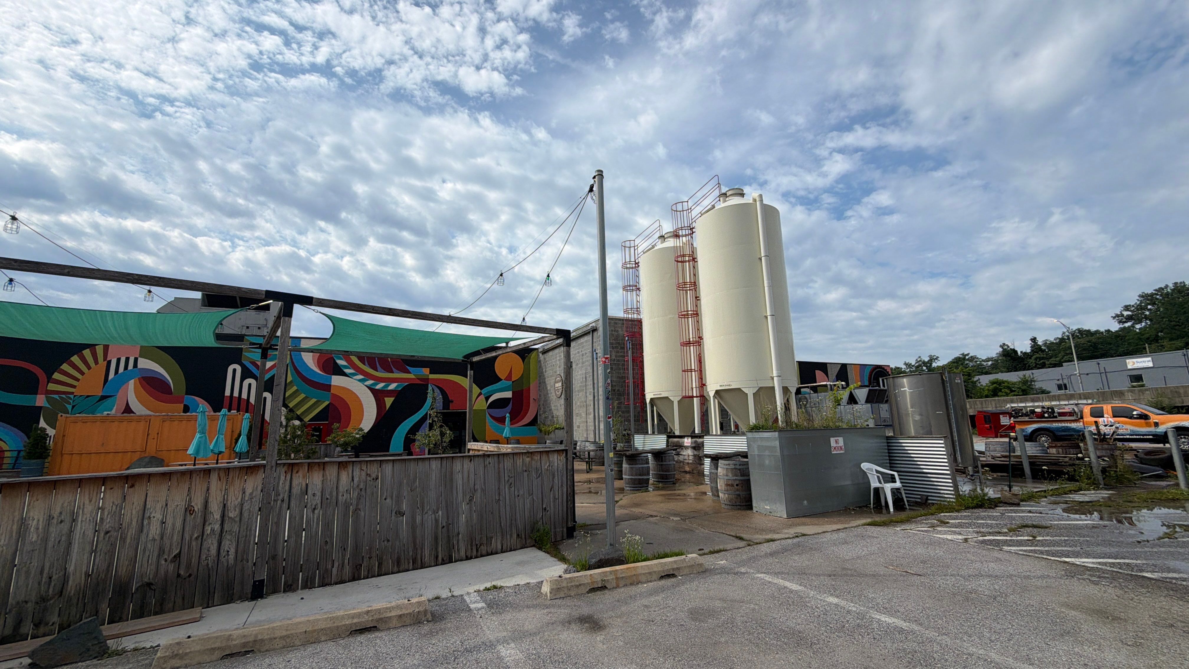 Industrial Storage Silo and Exterior Building Washing in Baltimore by Baltimore Pressure Washers Inc.