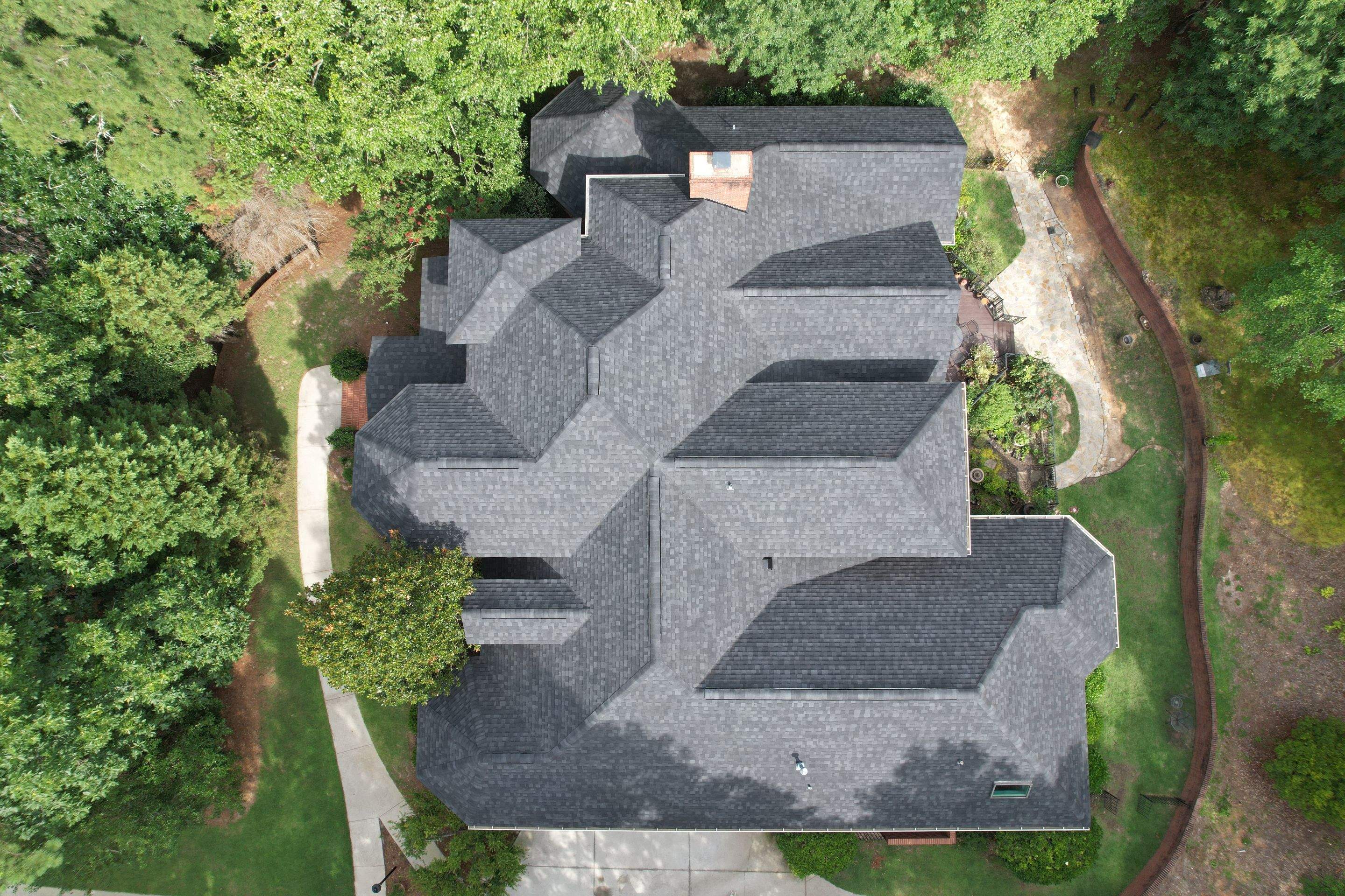 Roof Replacement- IKO Granite Black- Aiken by South Point Roofing