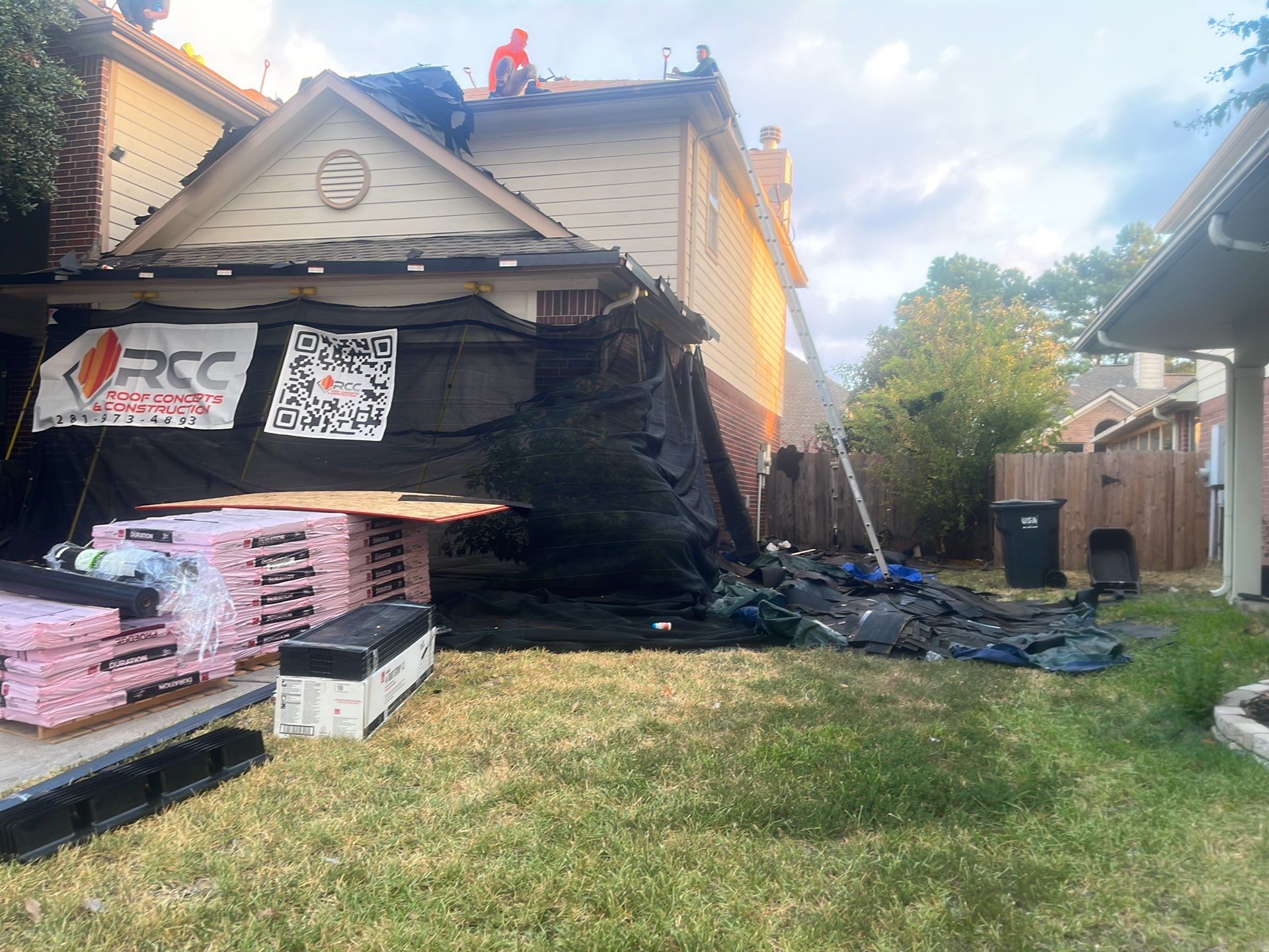 Residential Roofing Installation using Owen's Corning by Roof Concepts Construction