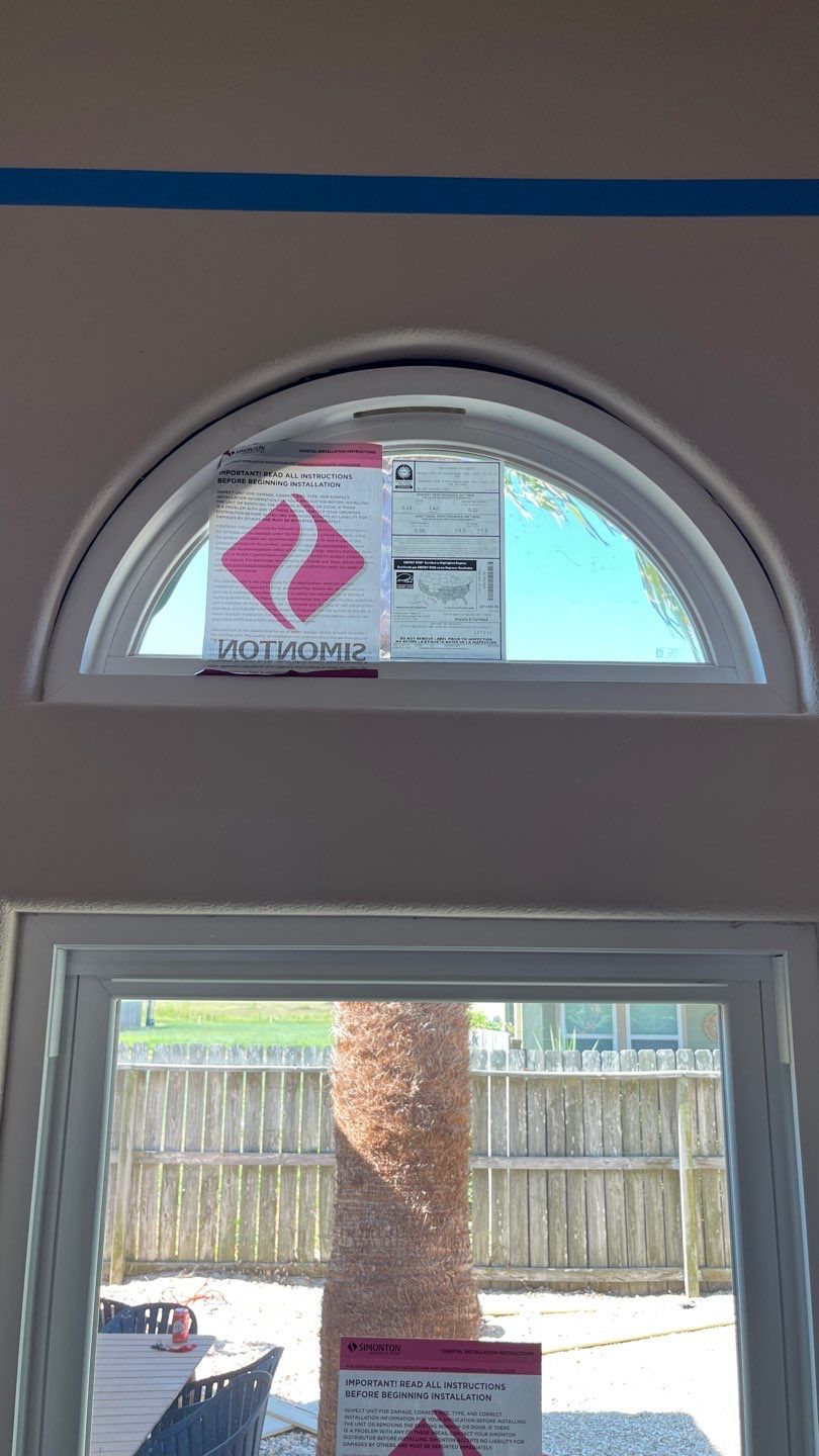 Curved Trim Windows by Bayfront Roofing and Construction
