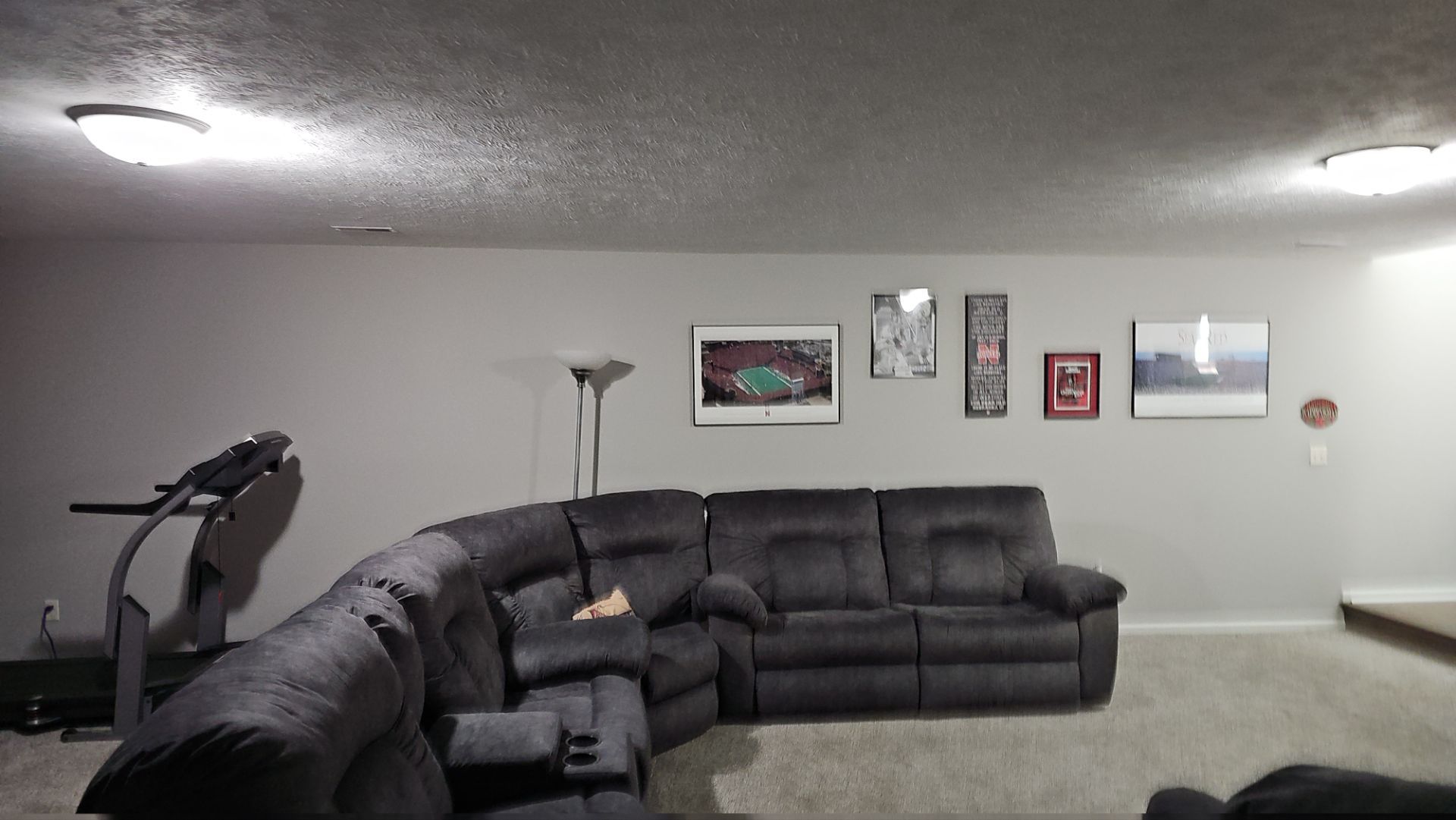 Installed LED Disc Lights Family Room by Abe Electric 