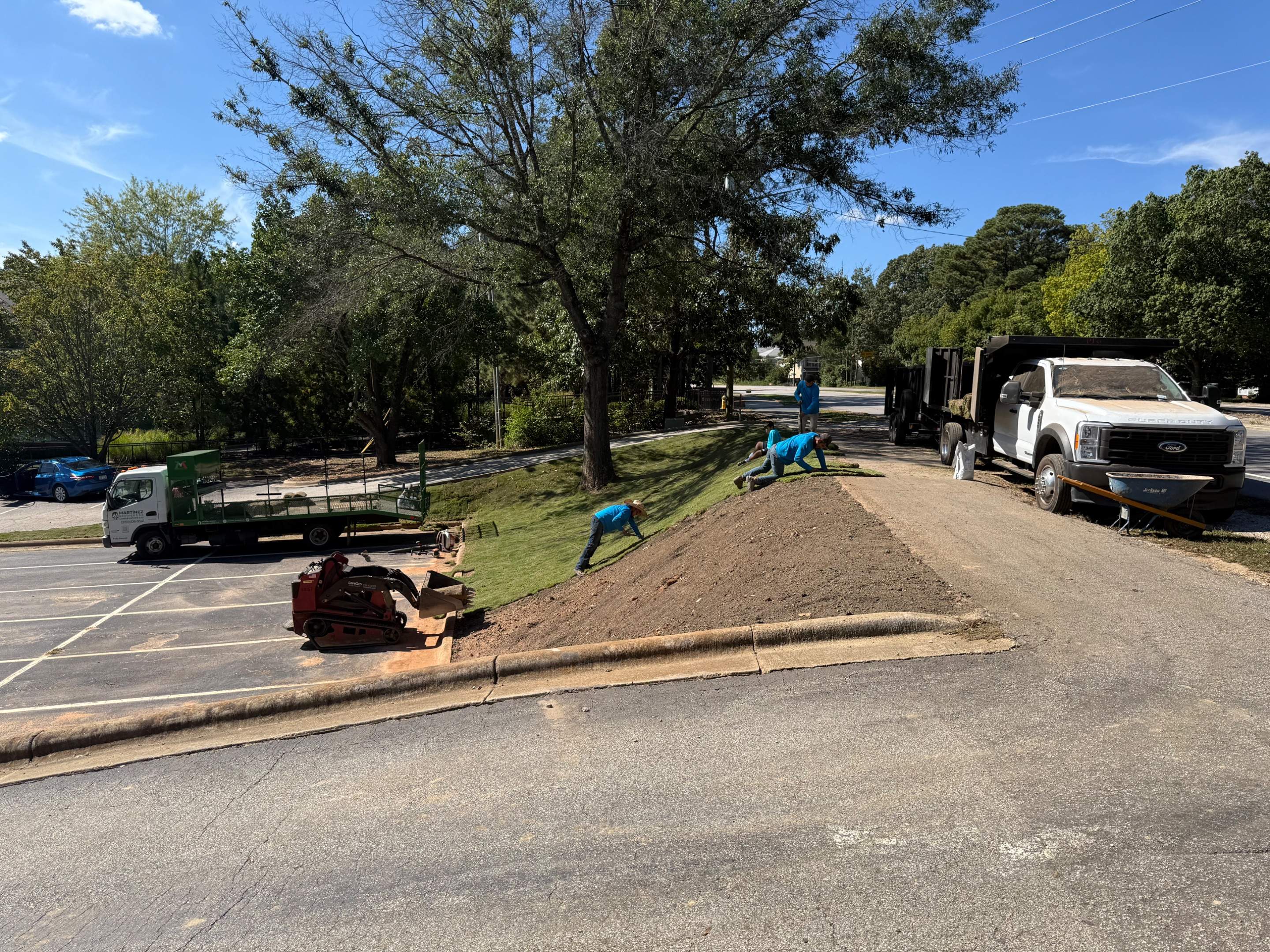 Sod installation by Martinez Brother’s Nc Landscaping Inc