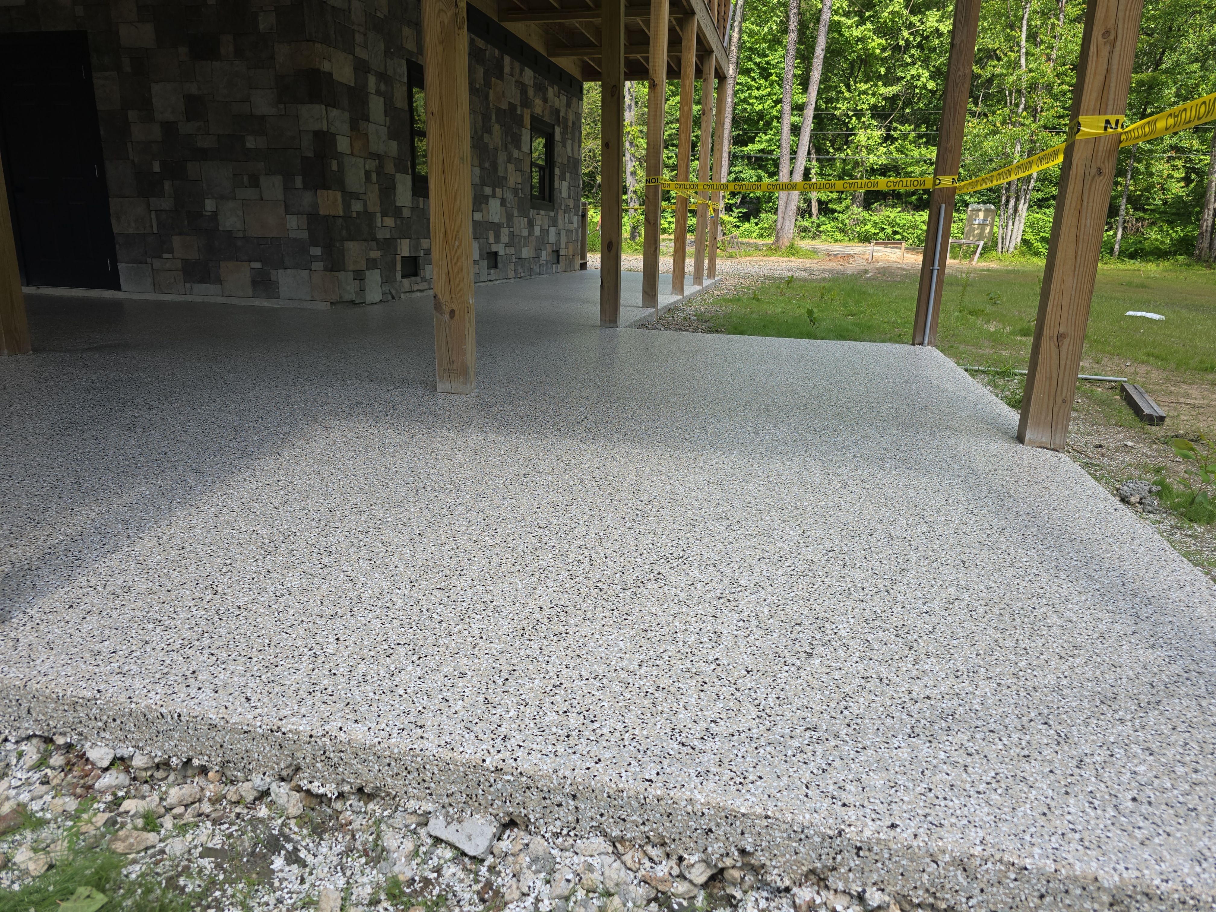 Patio fully transformed using Cabin Fever! by Elite Floor Solutions