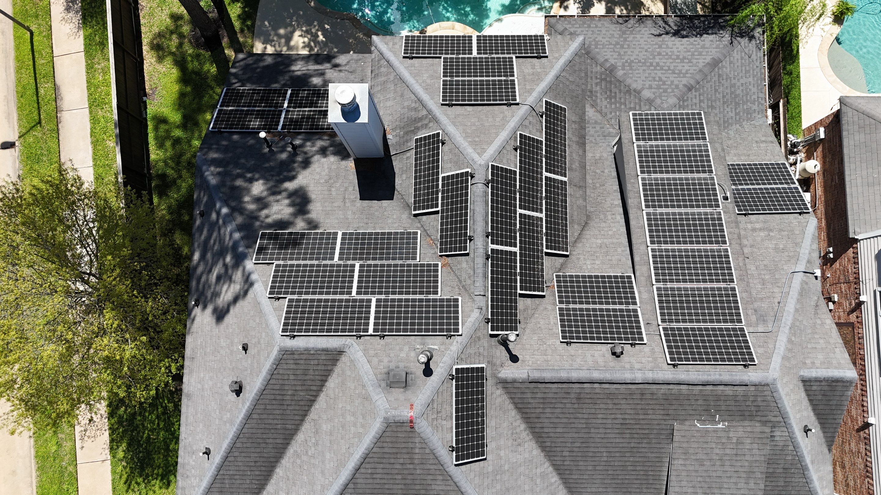 Residential Roofing Installation using Architectural Shingles by Core Four Roofing