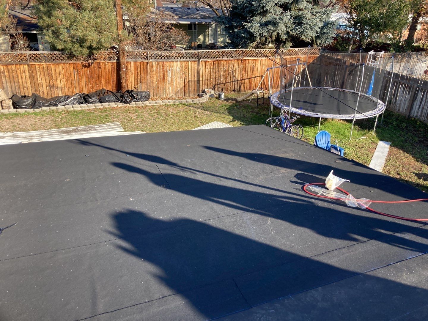 Meridian Single Level Residential Roofing Installation by ID Roofing LLC