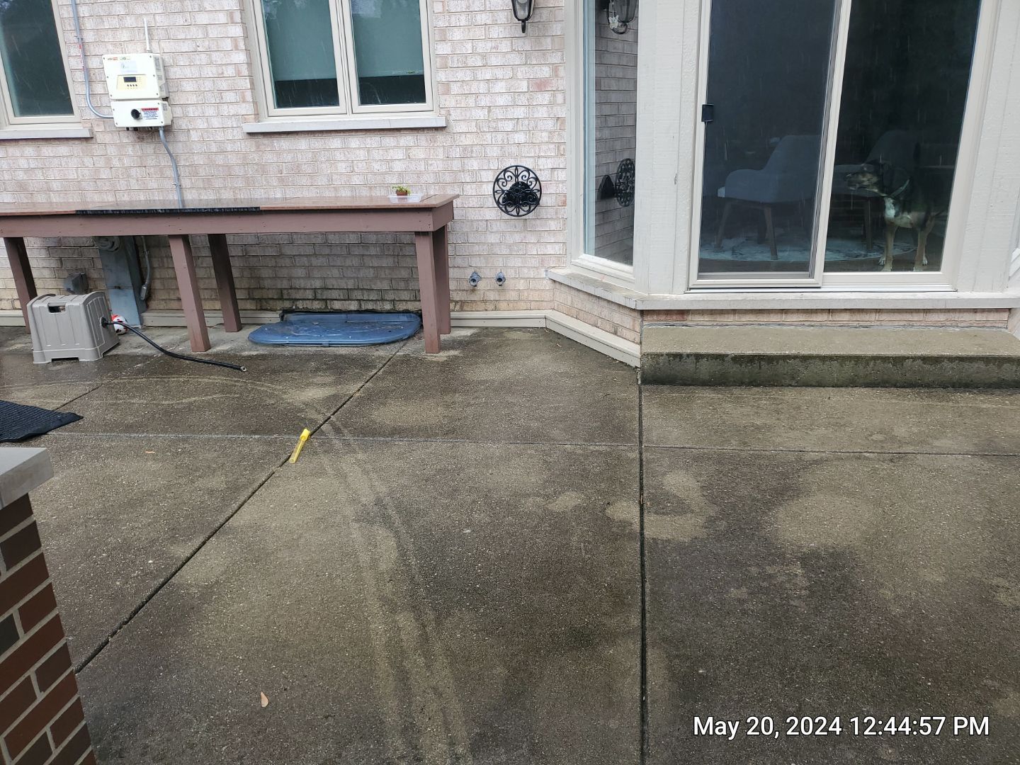 concrete power washing Algaecide, soft wash soap by Northern Power Washing LLC.